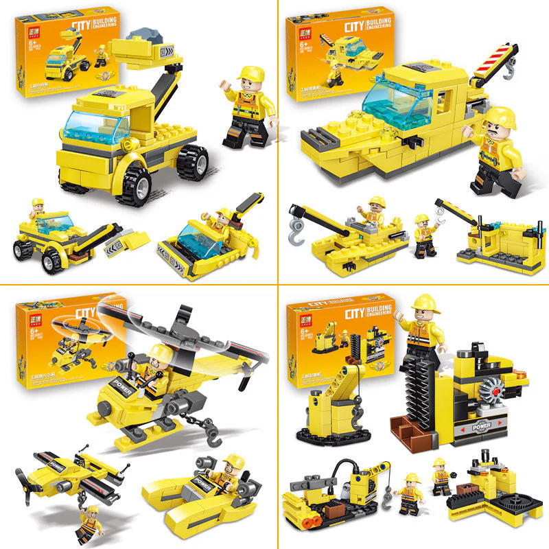 Construction Vehicle Assembly Building Block Toy Car Set - Image 4