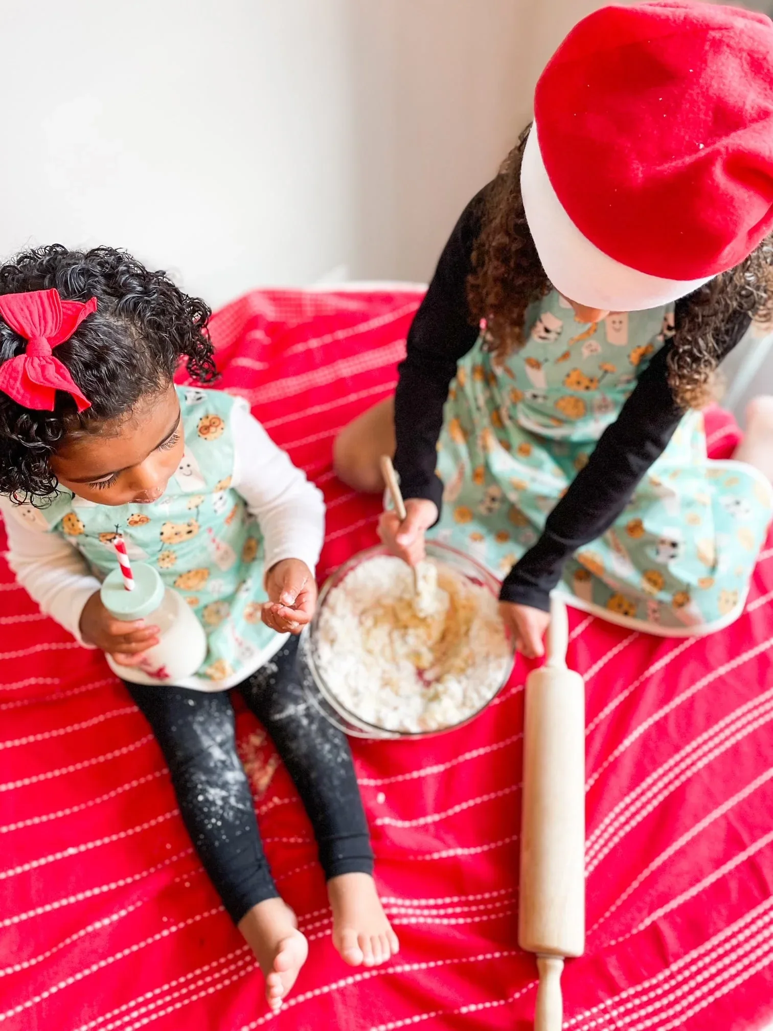 Cookies & Milk Apron - fits sizes youth small through adult 2XL - Image 4
