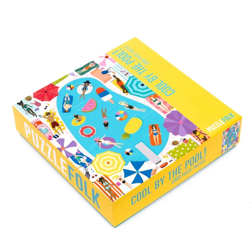 Cool By the Pool 1000 Piece Puzzle by Puzzlefolk - Image 2