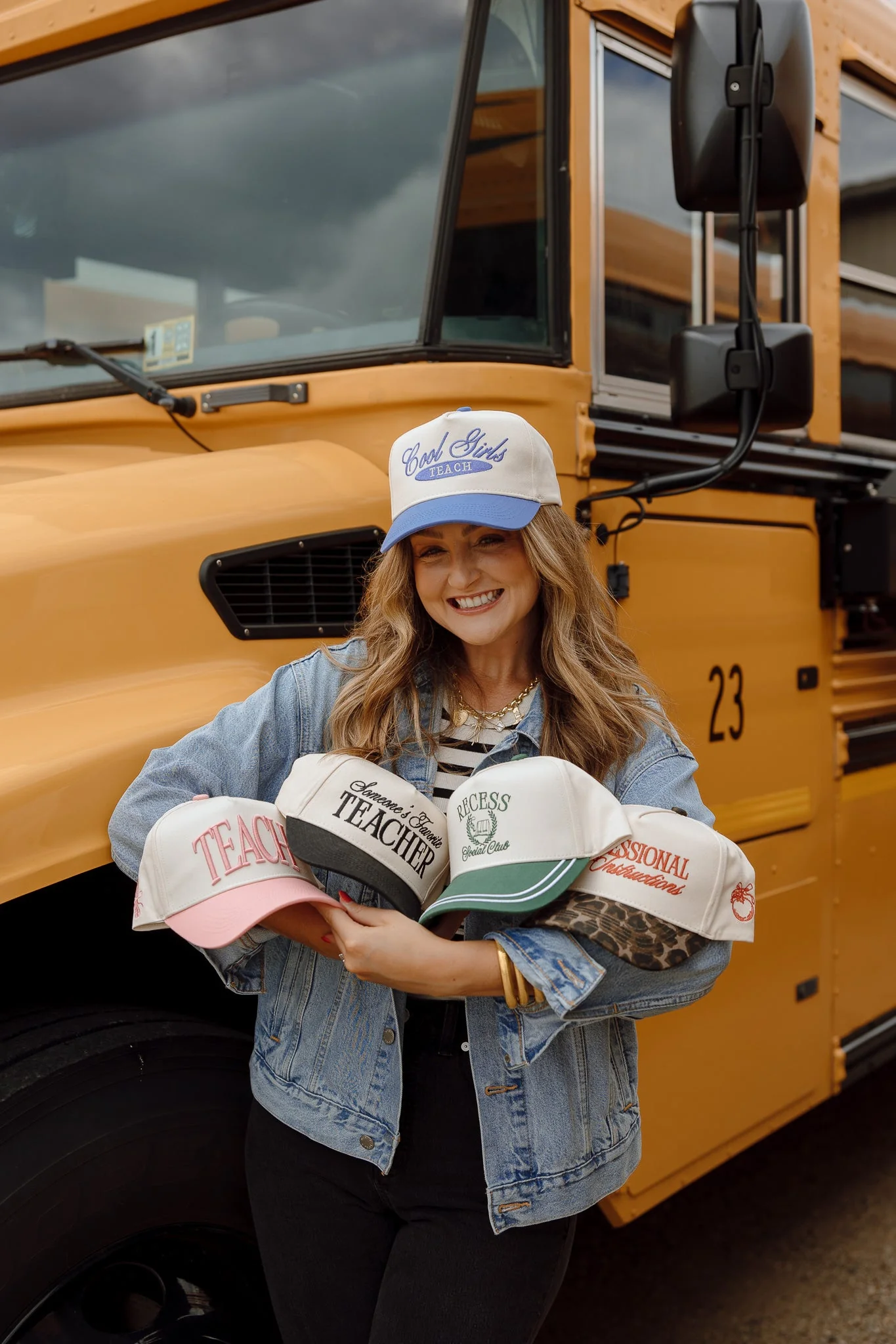 Cool Girls Teach - Periwinkle Vintage Trucker Hat - Image 7