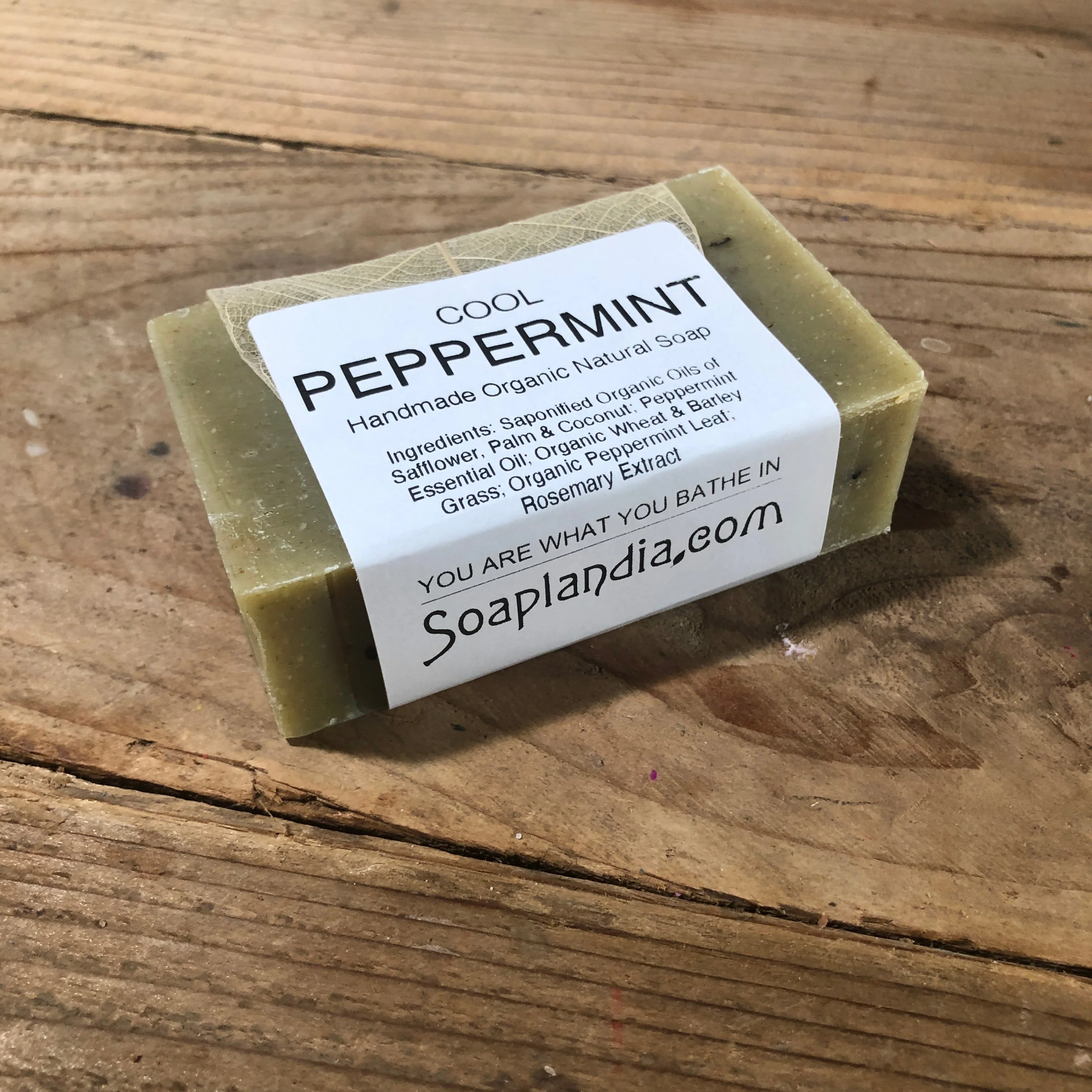 Cool Peppermint Bar Soap, Certified Organic - Image 6