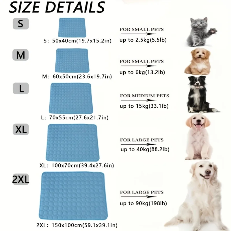 Cooling Mat for Dogs – Large Dog Cooling Bed for Summer Relief - Image 3