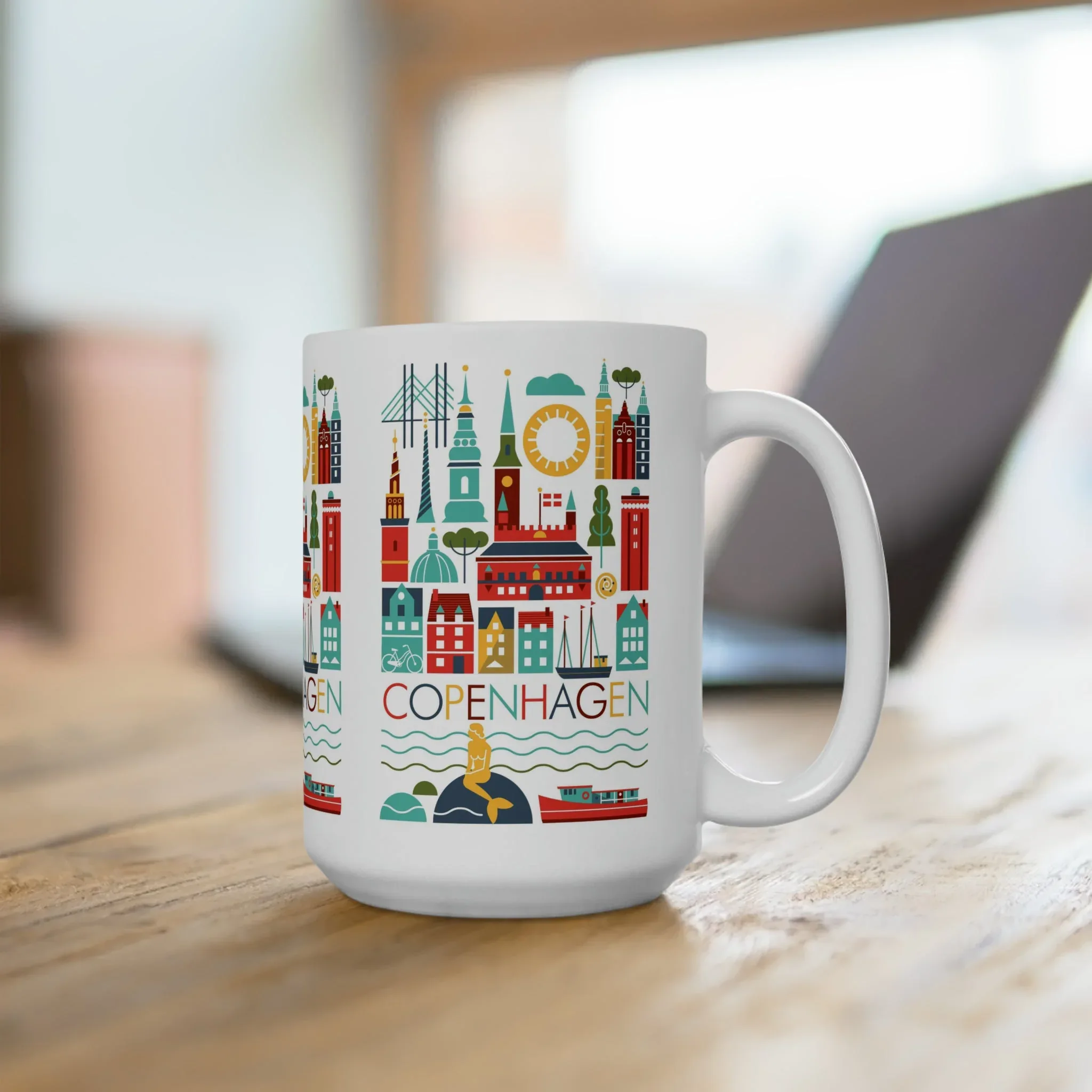 Copenhagen Scandi Ceramic Mug 11oz or 15oz - Image 4