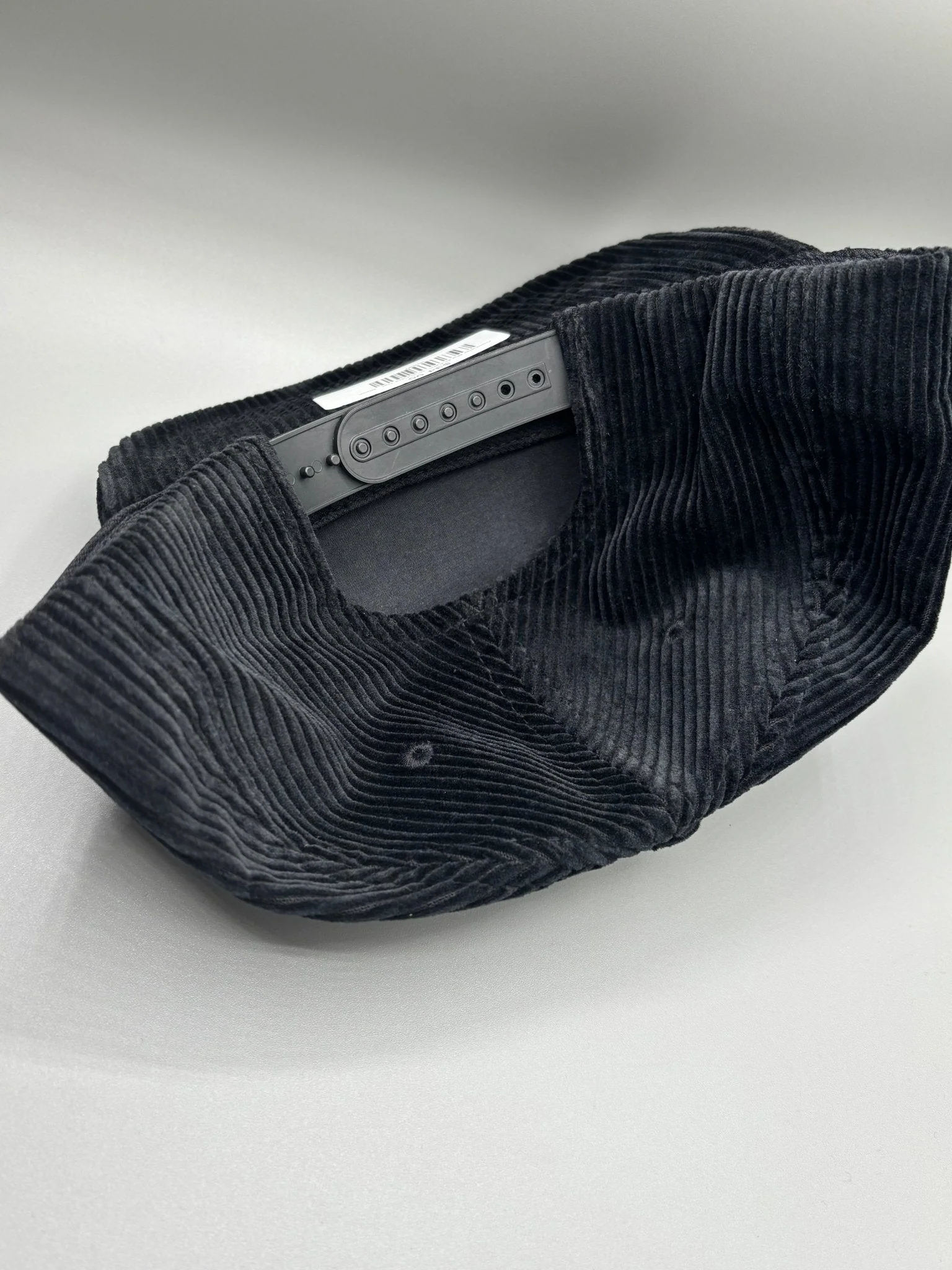 Corduroy Big Al Patch Snapback Hat - Black - Image 3