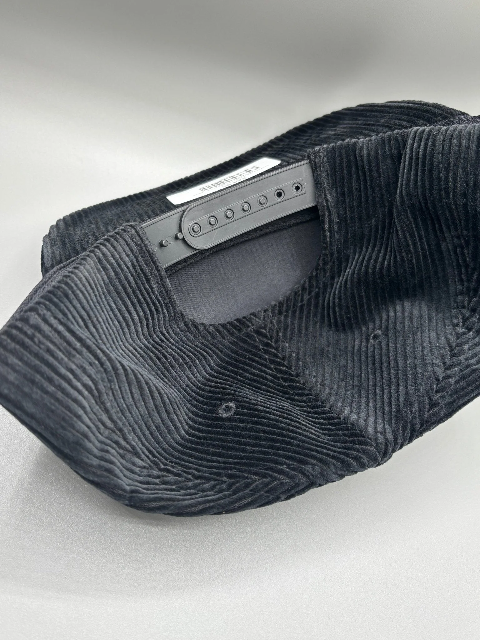 Corduroy Big Al Patch Snapback Hat - Black - Image 4