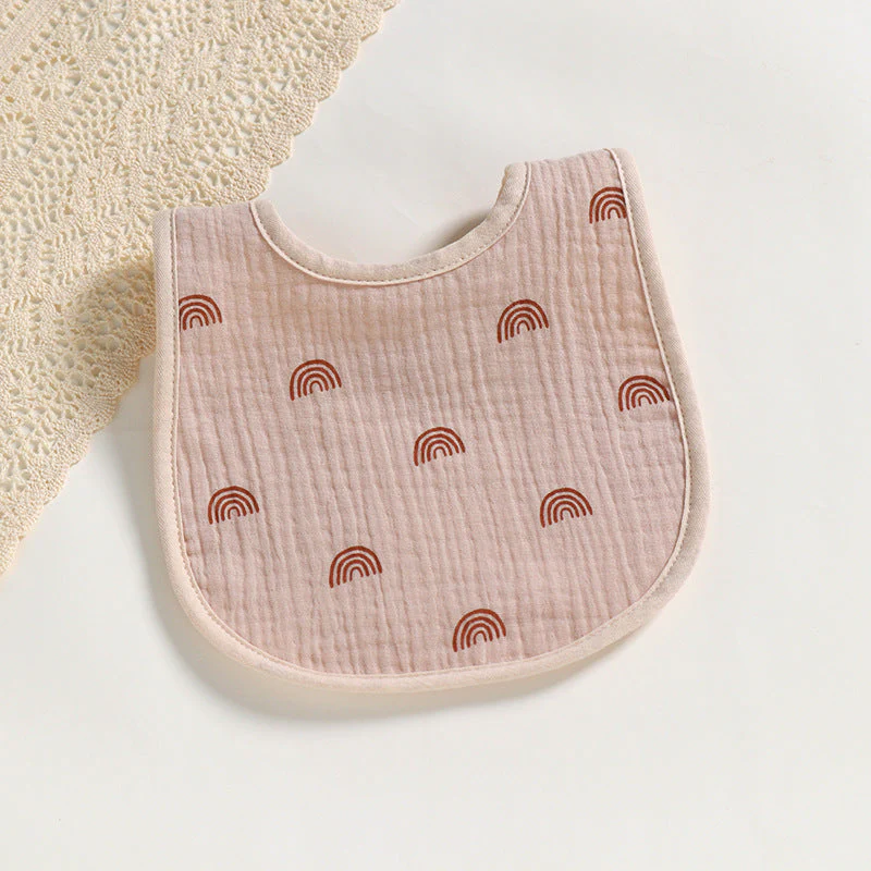 Cotton Gauze U-shaped Bib Baby Saliva Towel - Image 4
