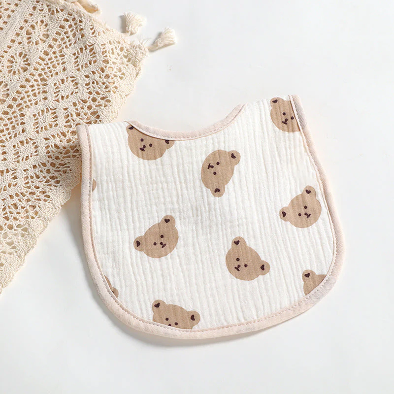 Cotton Gauze U-shaped Bib Baby Saliva Towel - Image 9