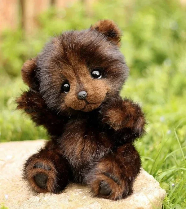 Cotton Plush Doll Black Bear Raccoon Toy - Image 10