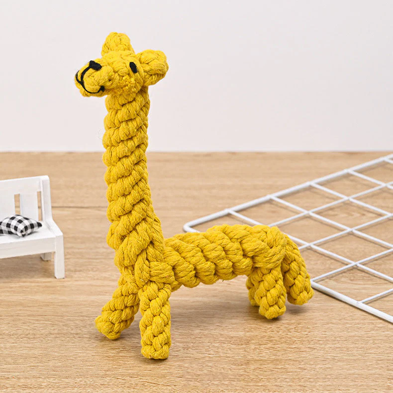 Cotton Rope Dog Toy – Cute Animals Chew - Image 10