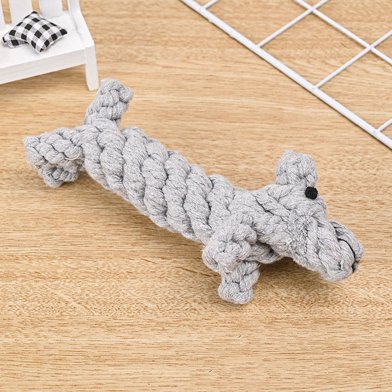 Cotton Rope Dog Toy – Cute Animals Chew - Image 12