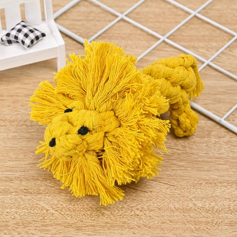 Cotton Rope Dog Toy – Cute Animals Chew - Image 4