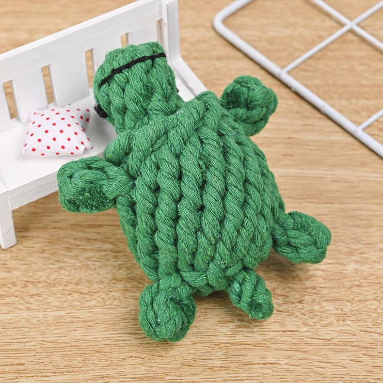 Cotton Rope Dog Toy – Cute Animals Chew - Image 7