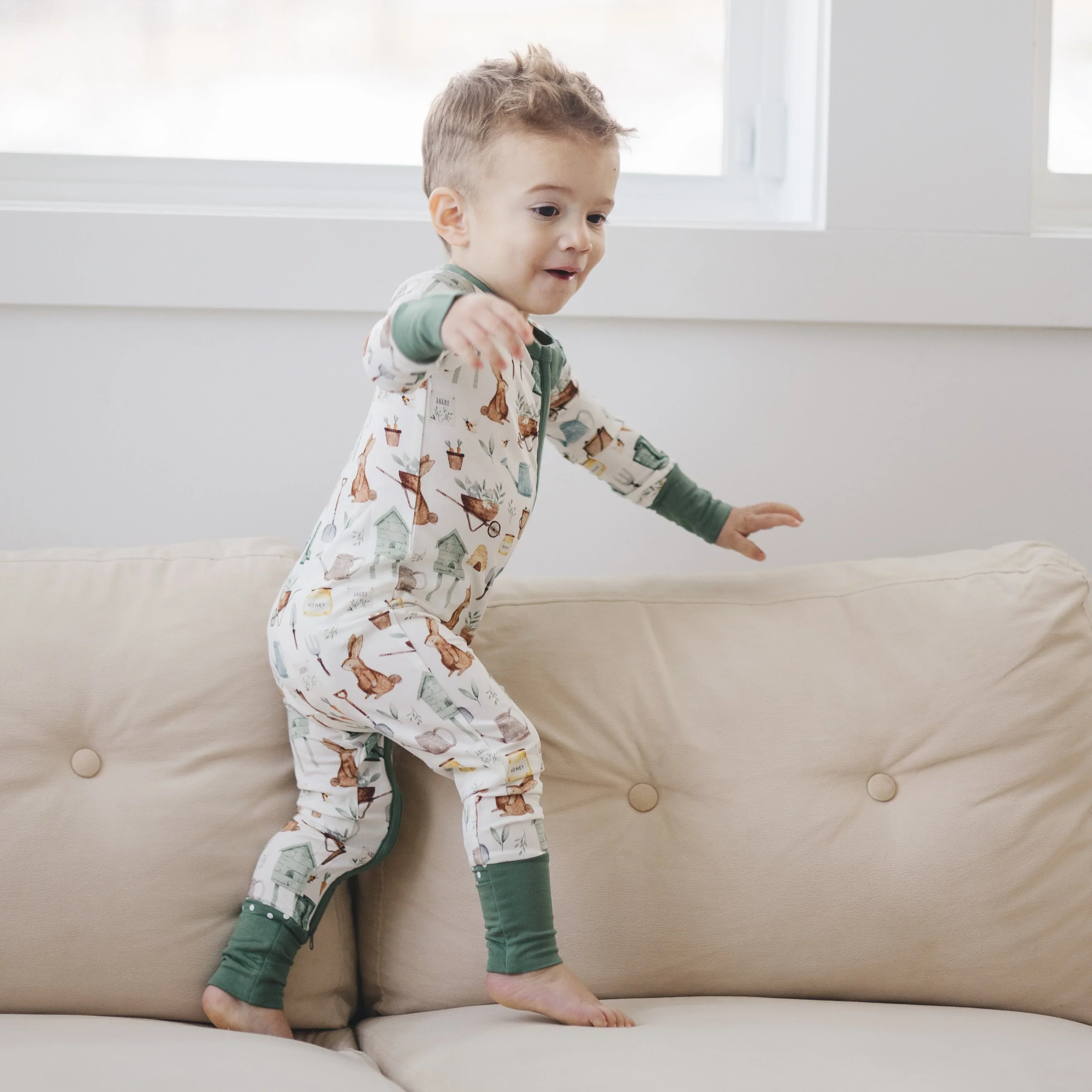Cottontail Garden Bamboo Zippy Romper - Image 5
