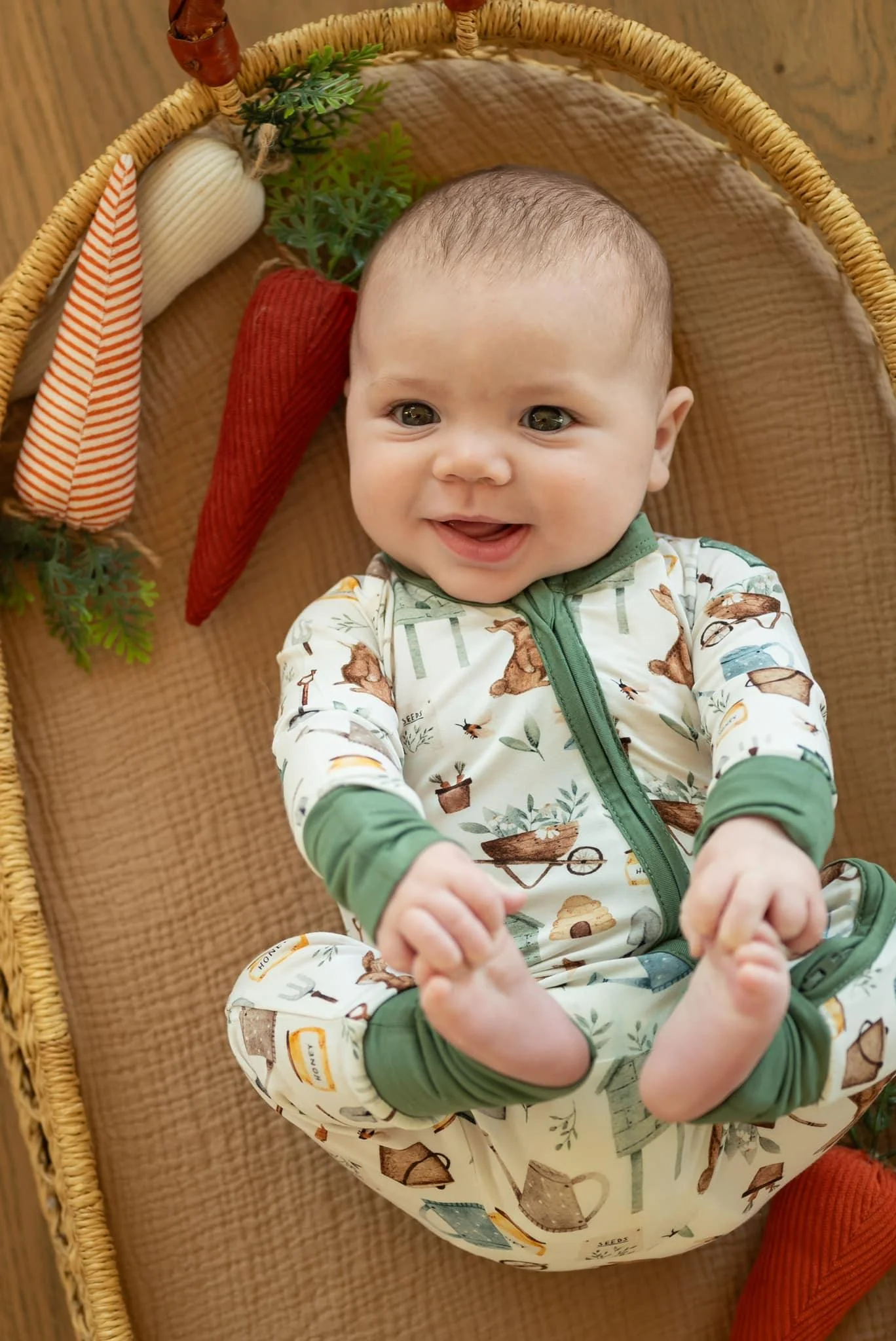 Cottontail Garden Bamboo Zippy Romper - Image 9