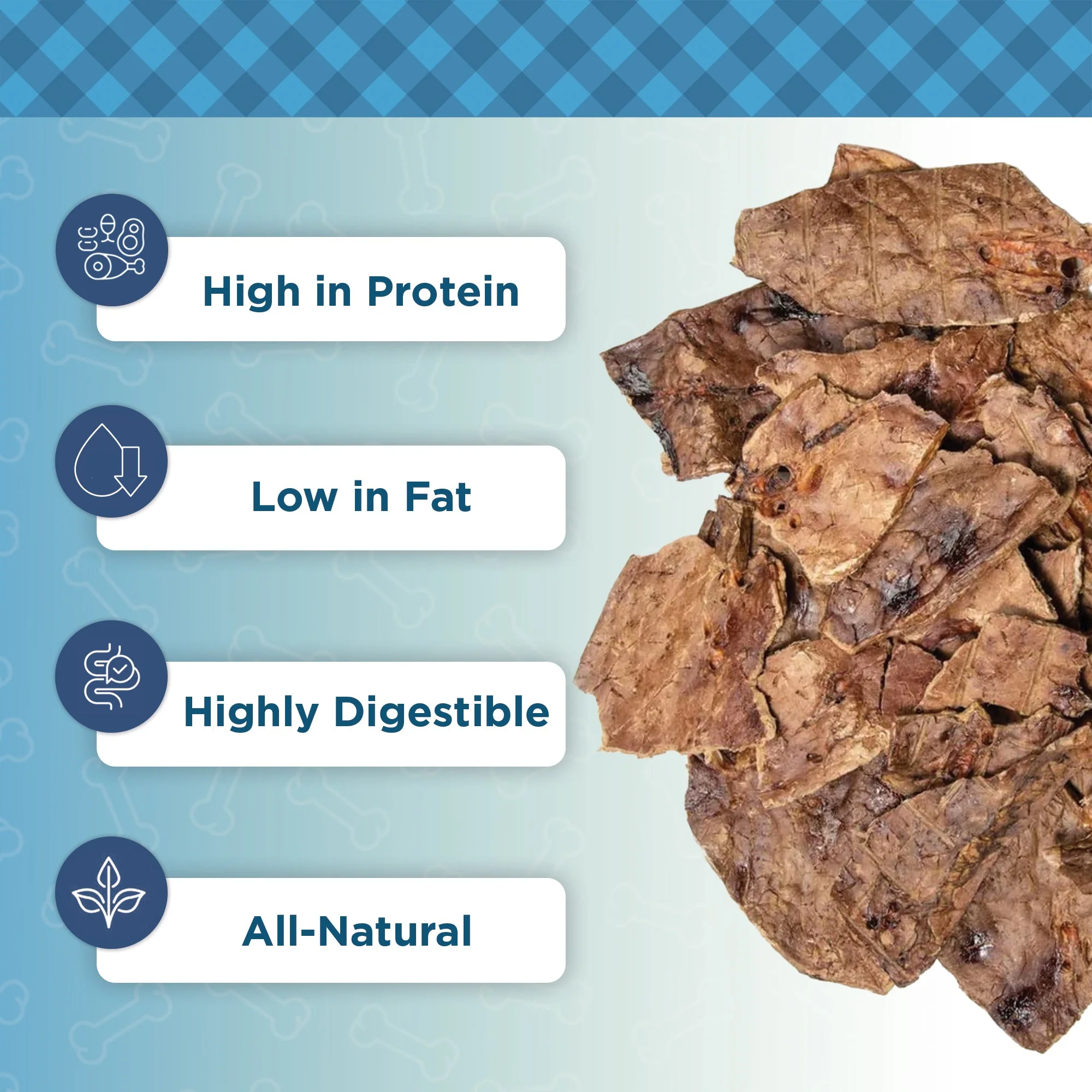 Country Living 4”-6” Beef Lung Slices Dog Treats – 8oz Bag – 100% Natural, Single-Ingredient, High-Protein, Grain-Free Dog Treats – Crunchy & Lightweight - Image 4