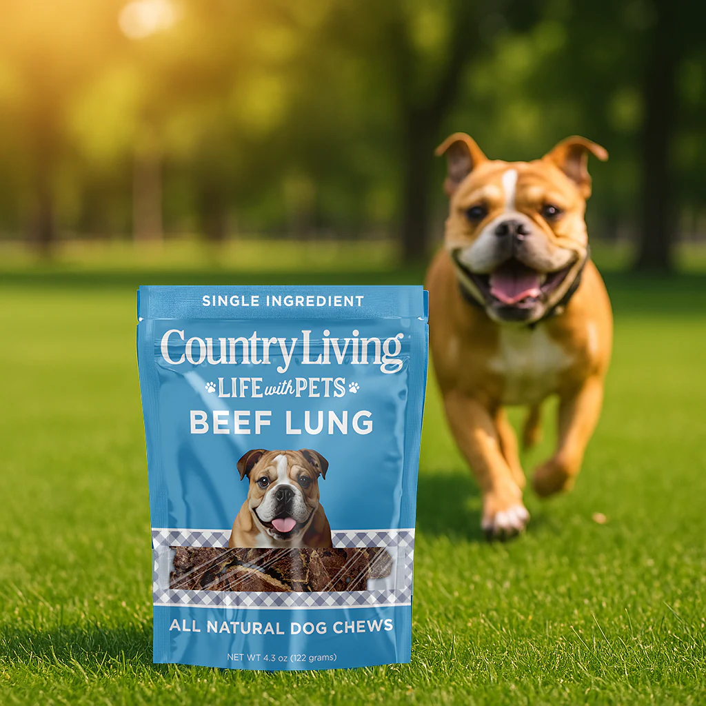Country Living 4”-6” Beef Lung Slices Dog Treats – 8oz Bag – 100% Natural, Single-Ingredient, High-Protein, Grain-Free Dog Treats – Crunchy & Lightweight - Image 5