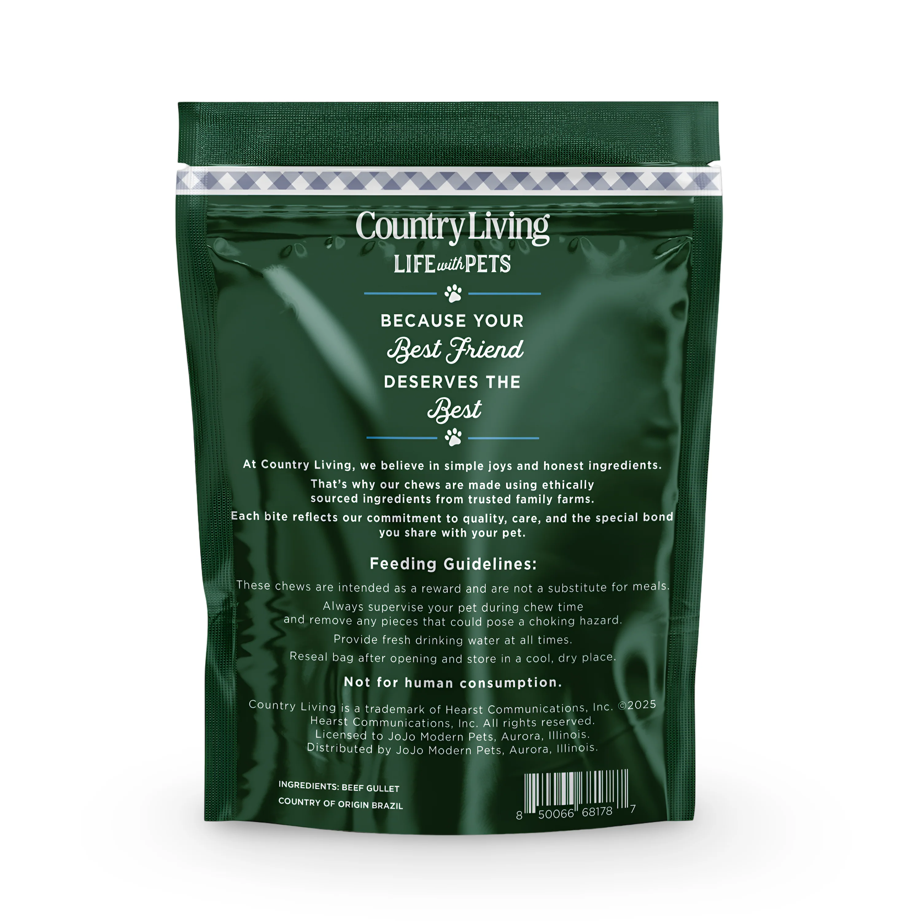 Country Living 6” Gullet Flats Dog Treats – 20 Count Bag – All-Natural Beef Esophagus Chews – High-Protein, Easily Digestible, Single-Ingredient Dog Treats – Grain-Free & Long-Lasting - Image 3