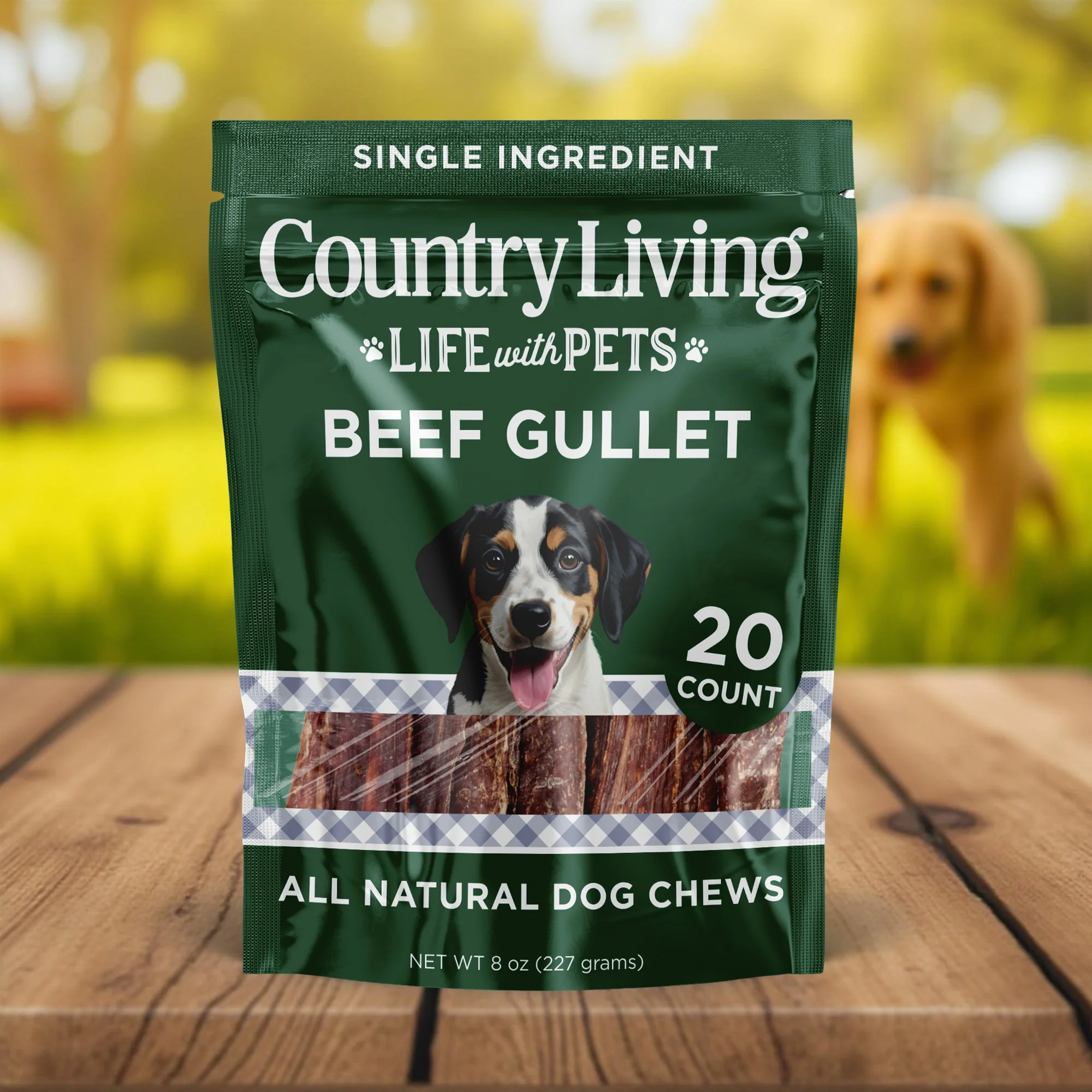Country Living 6” Gullet Flats Dog Treats – 20 Count Bag – All-Natural Beef Esophagus Chews – High-Protein, Easily Digestible, Single-Ingredient Dog Treats – Grain-Free & Long-Lasting - Image 5