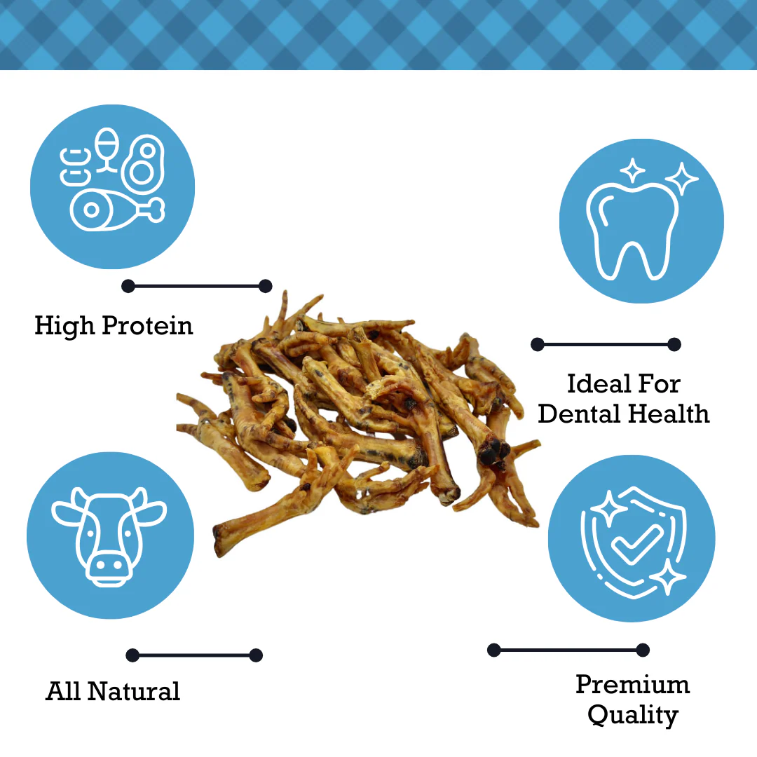 Country Living All-Natural Chicken Feet Dog Treats, Crunchy  Snacks for Joint Support – (20-Pack) - Image 5