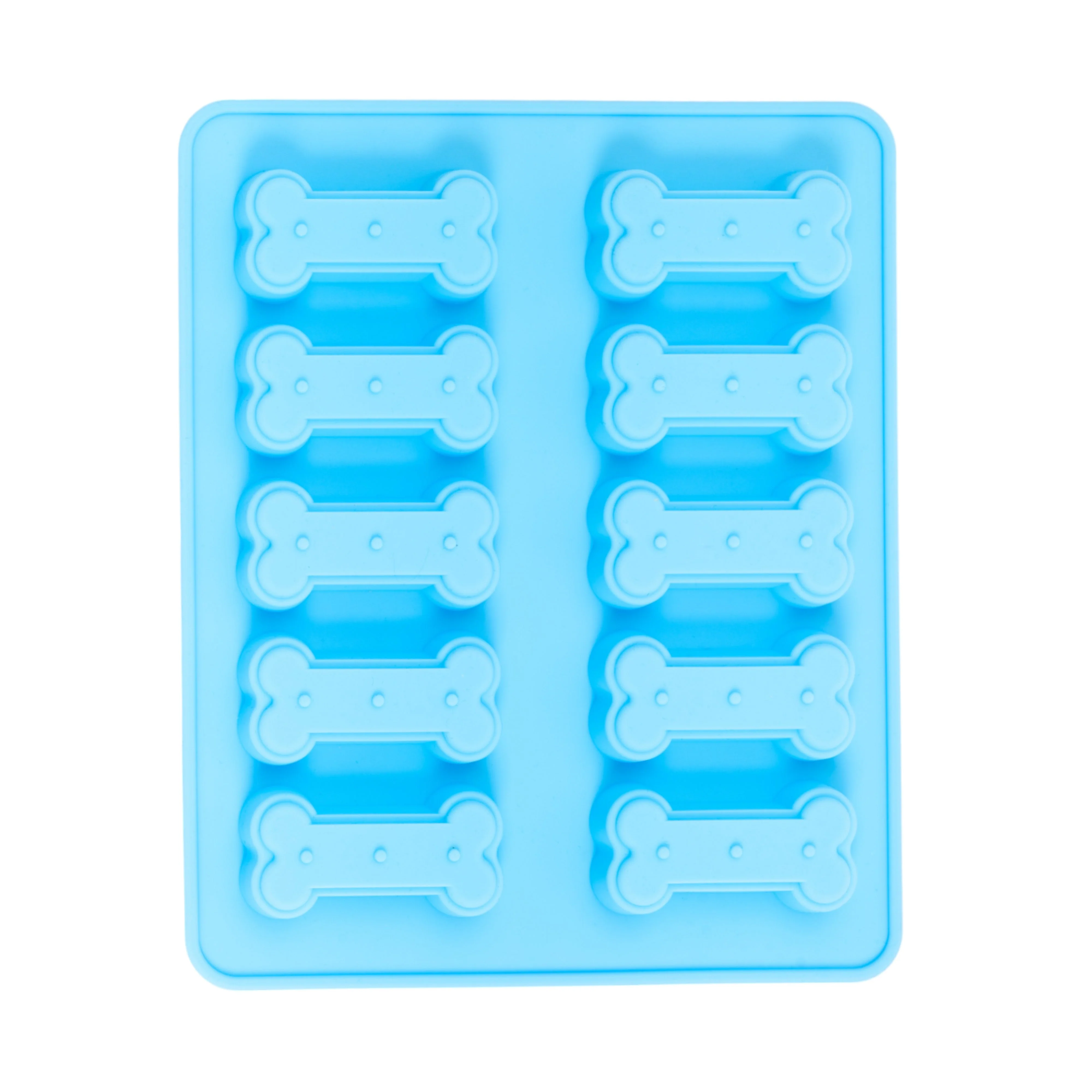 Country Living Bone-Shaped Silicone Baking Tray (10-Cavity Mold) – for Homemade Dog Treats, Candy, Cookies, Chocolate, and Ice Cubes - Image 2