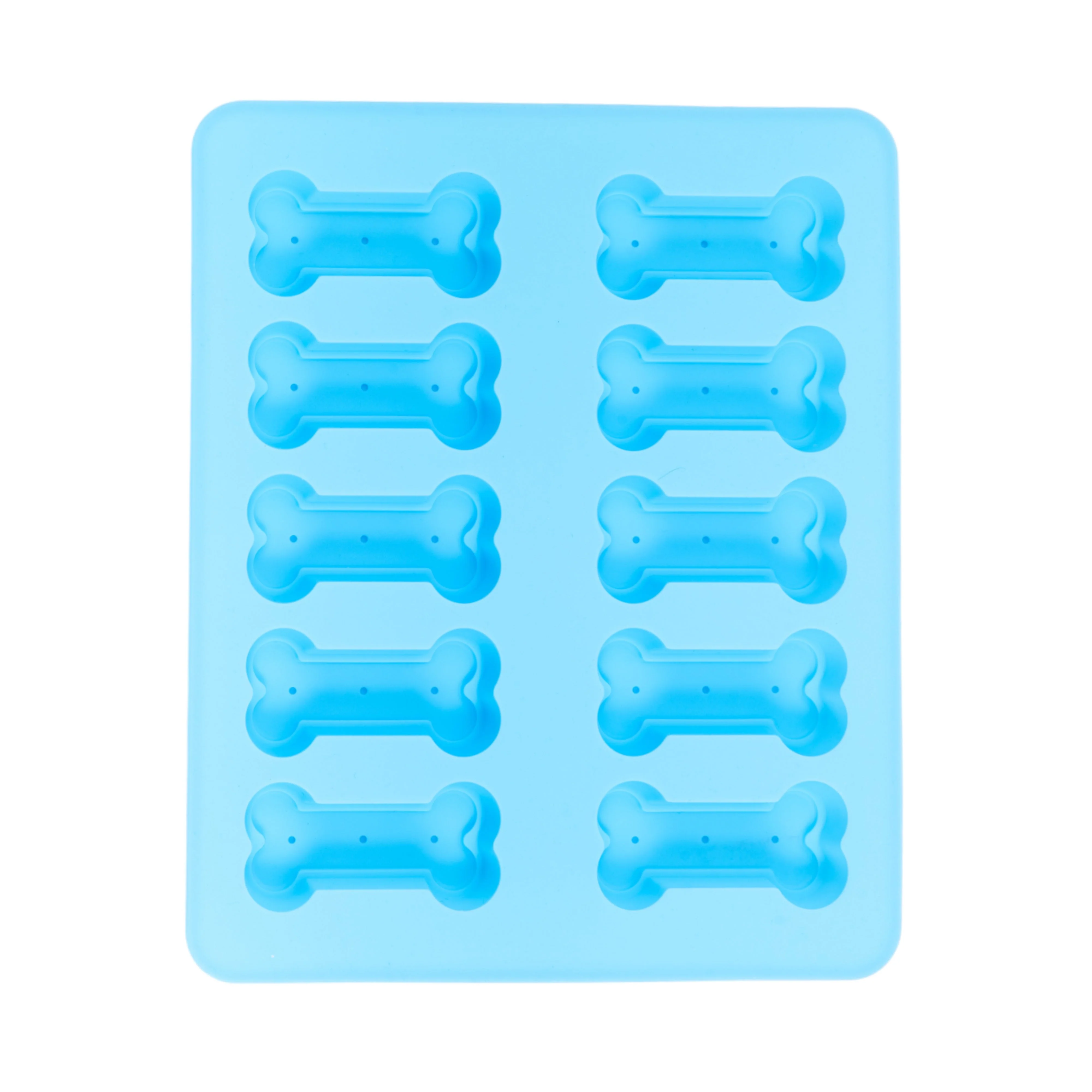 Country Living Bone-Shaped Silicone Baking Tray (10-Cavity Mold) – for Homemade Dog Treats, Candy, Cookies, Chocolate, and Ice Cubes - Image 4