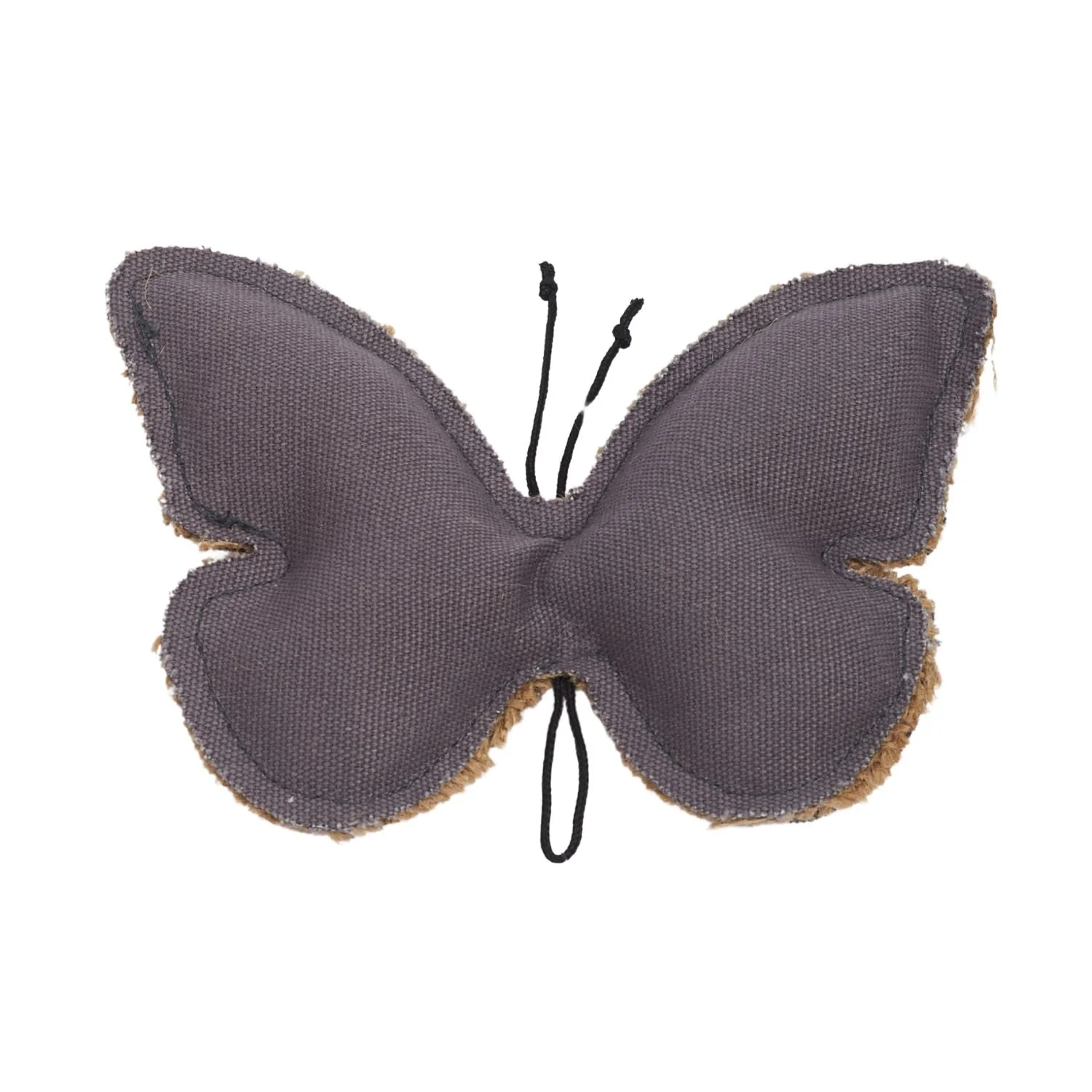 Country Living Canvas & Jute Butterfly-Shaped Dog Chew Toy – Durable, Safe and Non-Toxic - Image 4