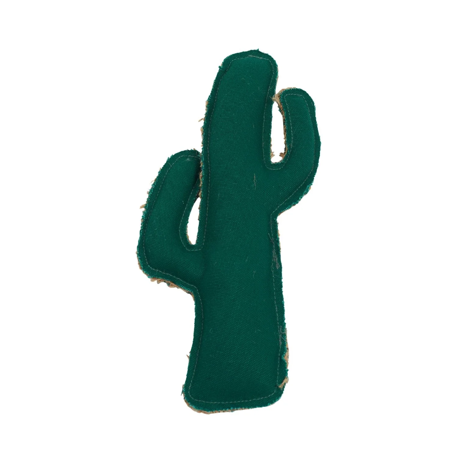 Country Living Canvas & Jute Cactus-Shaped Dog Chew Toy – Durable, Safe and Non-Toxic - Image 3