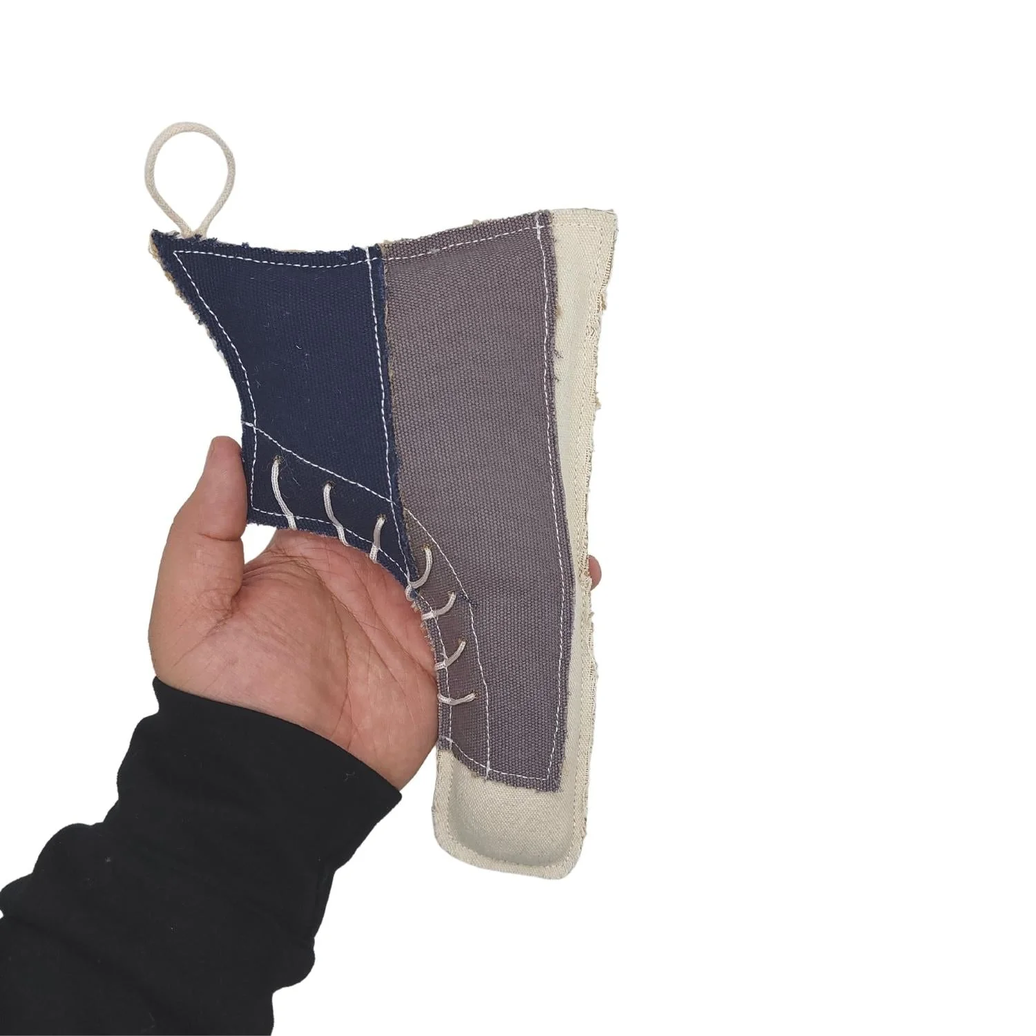 Country Living Canvas & Jute Shoe-Shaped Dog Chew Toy – Durable, Safe and Non-Toxic - Image 5