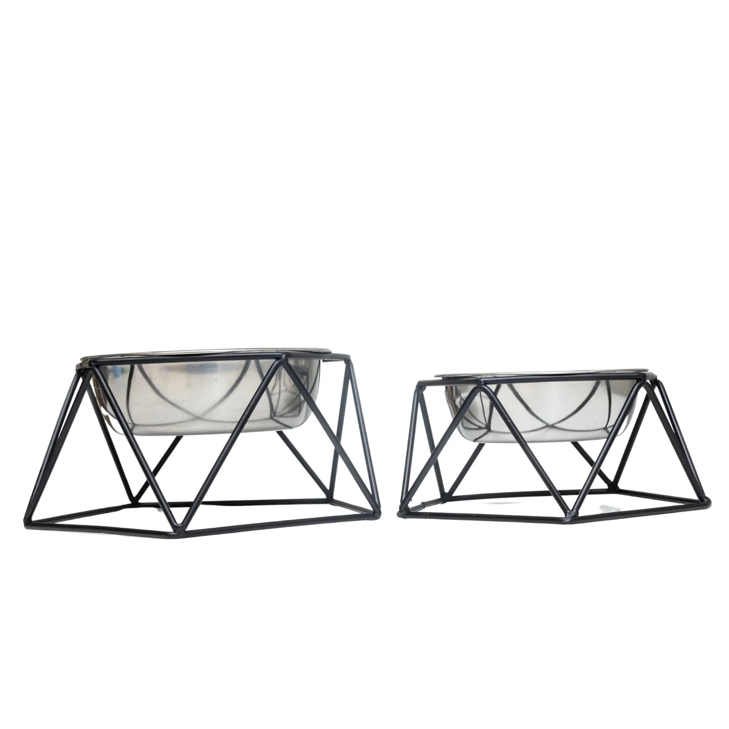 Country Living Elevated Single Dog Bowl Feeder – Geometric Design with Removable Stainless Steel Bowl - Image 6