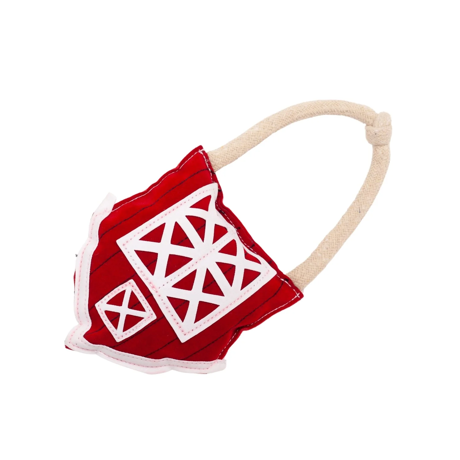 Country Living Faux Leather Red Barn Dog Chew Toy – Safe, Long-Lasting, and Non-Toxic - Image 5