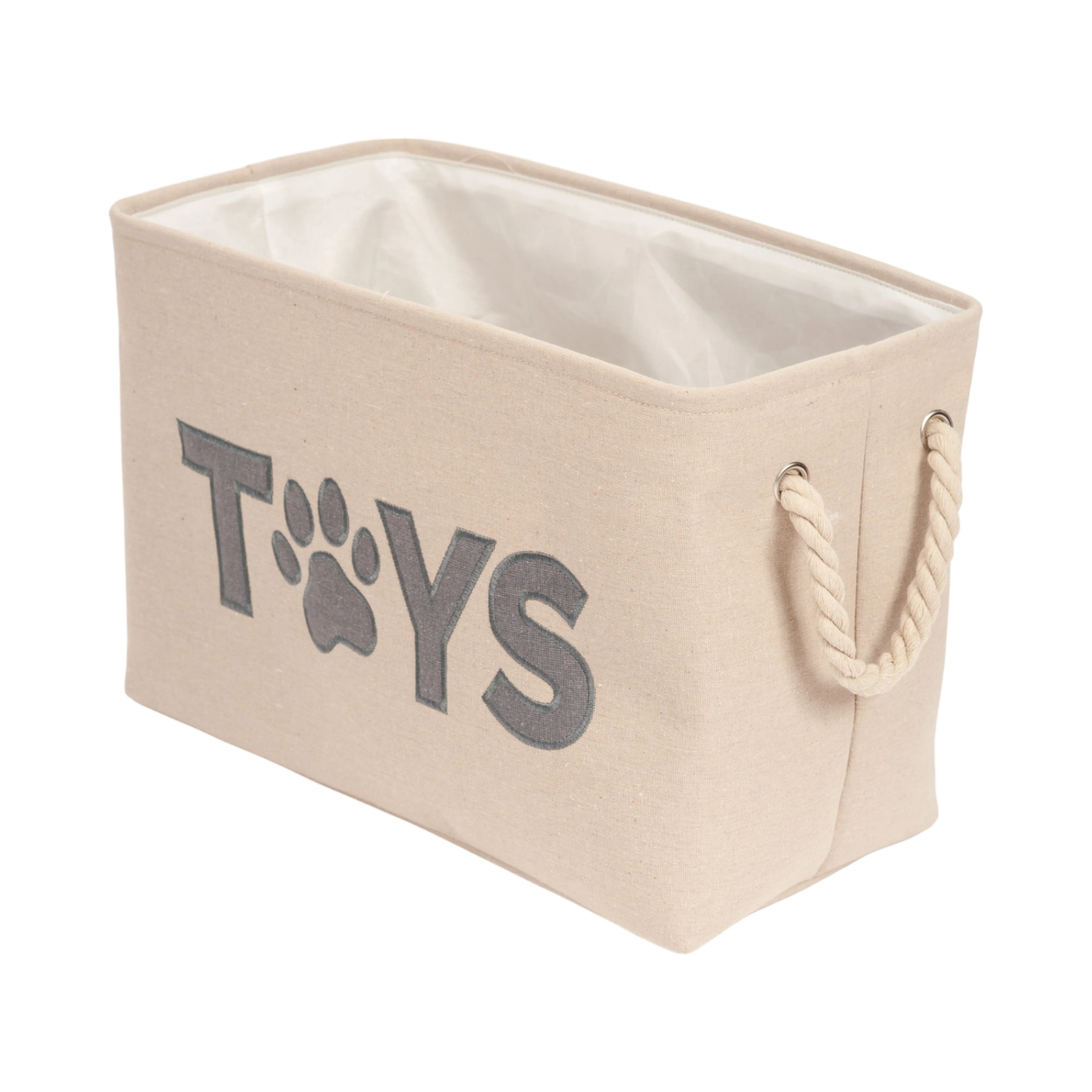 Country Living Foldable Fabric Dog Toy Storage Bin - Convenient Organizer for Pet Accessories - Image 5