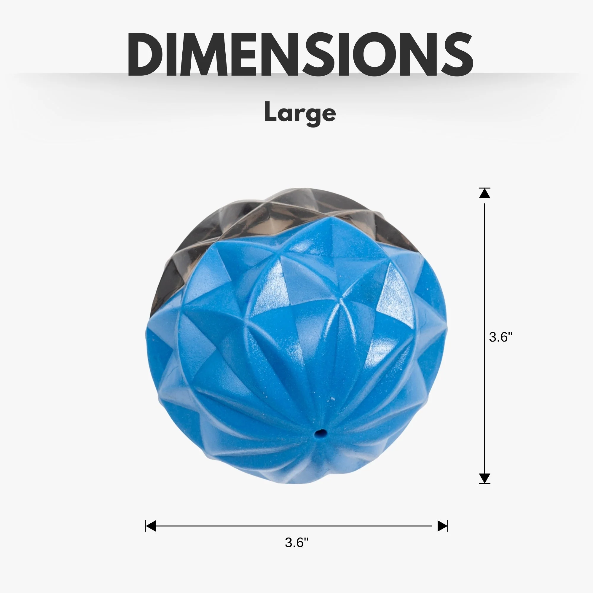 Country Living Geometric Textured Ball Dog Chew Toy, Interactive Rubber Toy for Mental Stimulation – Large - Image 9