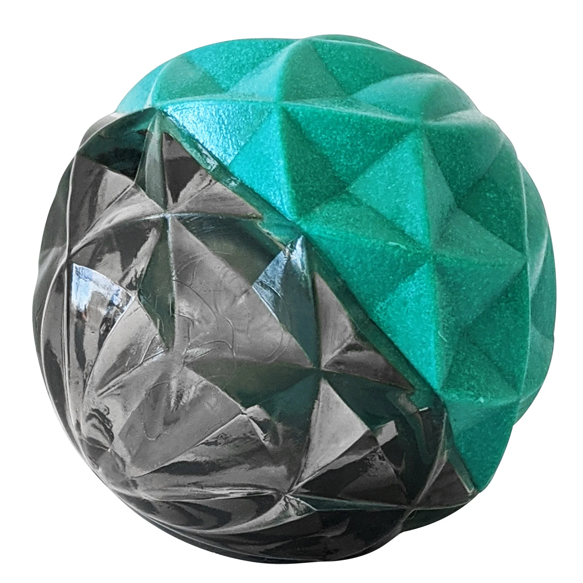 Country Living Geometric Textured Ball Dog Chew Toy, Interactive Rubber Toy for Mental Stimulation – Small - Image 5