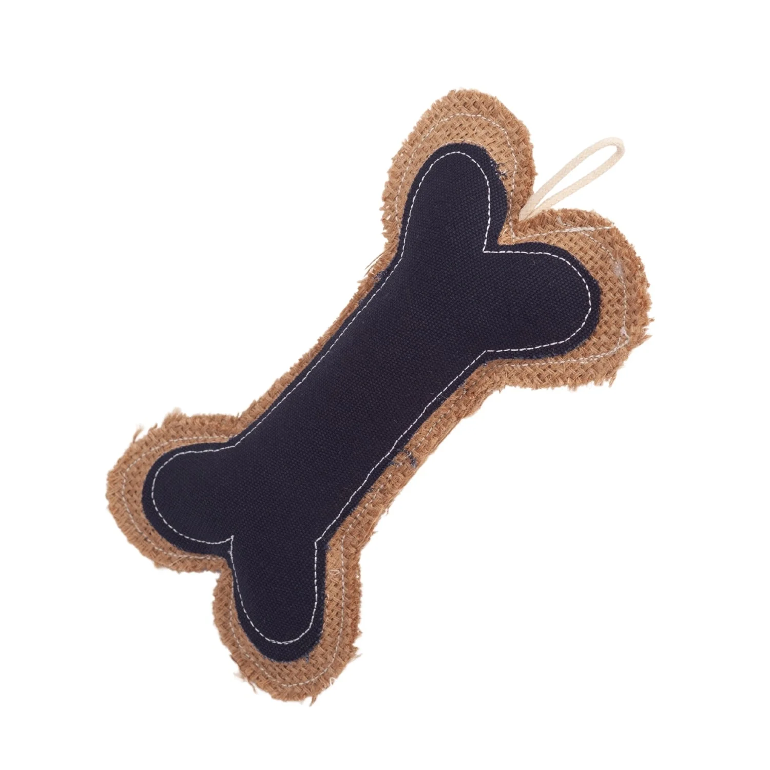 Country Living Jean Leather-Jute Bone Pillow Dog Chew Toy – Durable, Safe and Non-Toxic - Image 2
