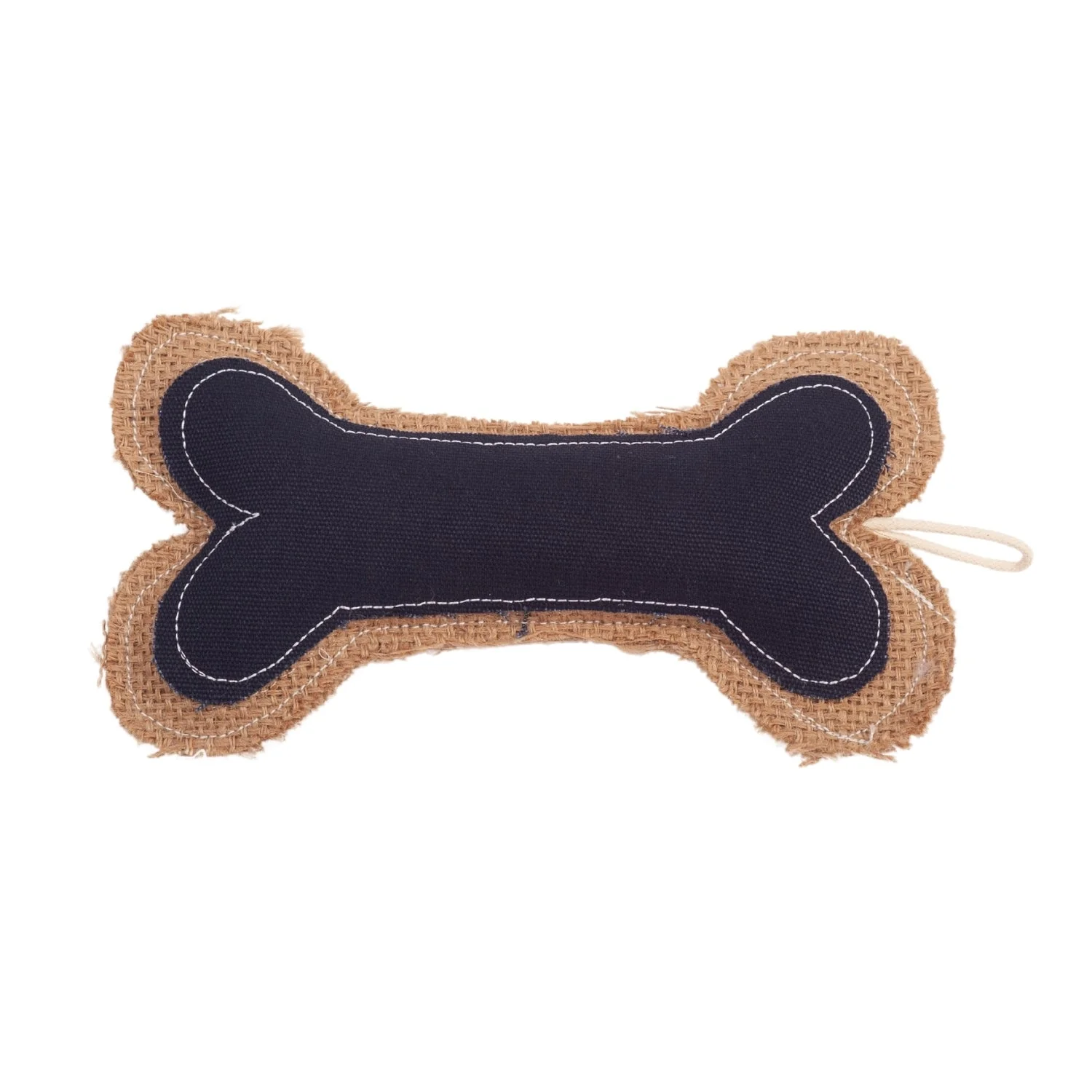 Country Living Jean Leather-Jute Bone Pillow Dog Chew Toy – Durable, Safe and Non-Toxic - Image 4