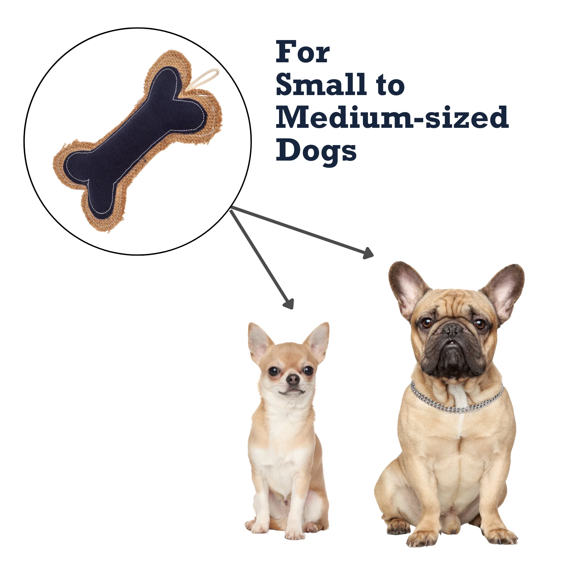 Country Living Jean Leather-Jute Bone Pillow Dog Chew Toy – Durable, Safe and Non-Toxic - Image 7