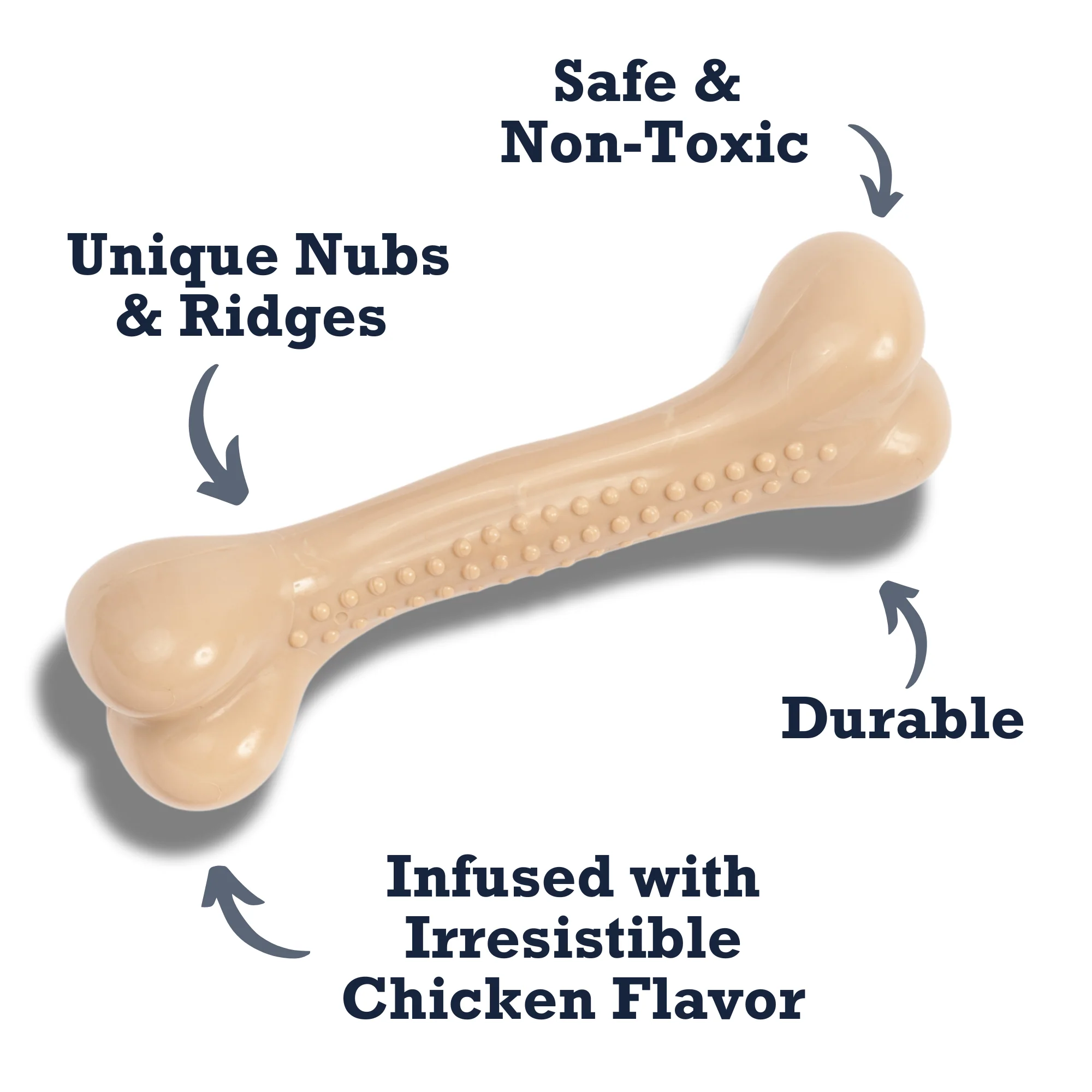 Country Living Nylon Chew Bone Toy for Dogs (Chicken-Flavored), Ideal for Heavy Chewers - Image 8