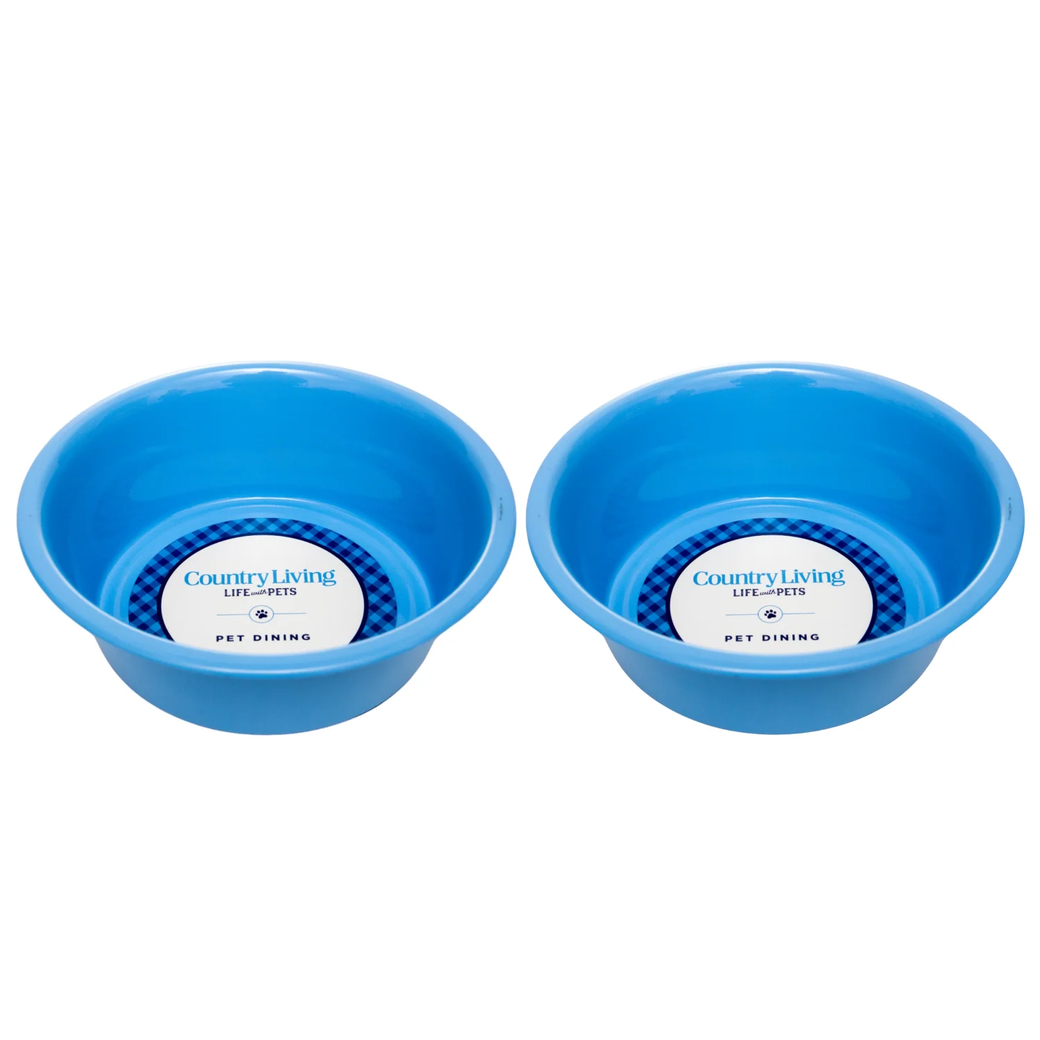 Country Living Set of 2 Coated Stainless Steel Heavy Dog Bowls - Ideal for Medium to Large Breeds - Image 2
