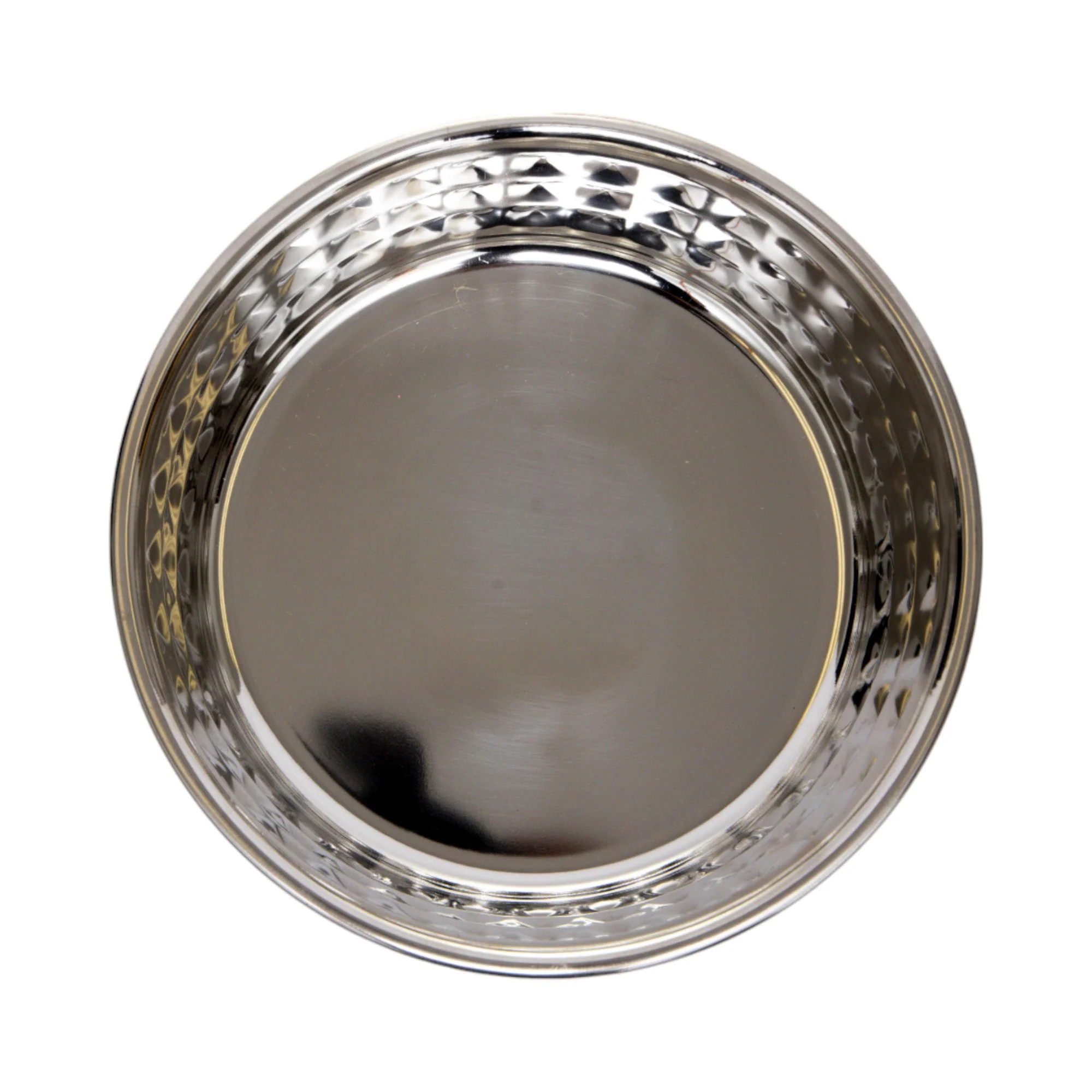 Country Living Set of 2 Hammered Stainless Steel Dog Bowls – Ideal for Extra Large Breeds – Rose Quartz/64oz - Image 7