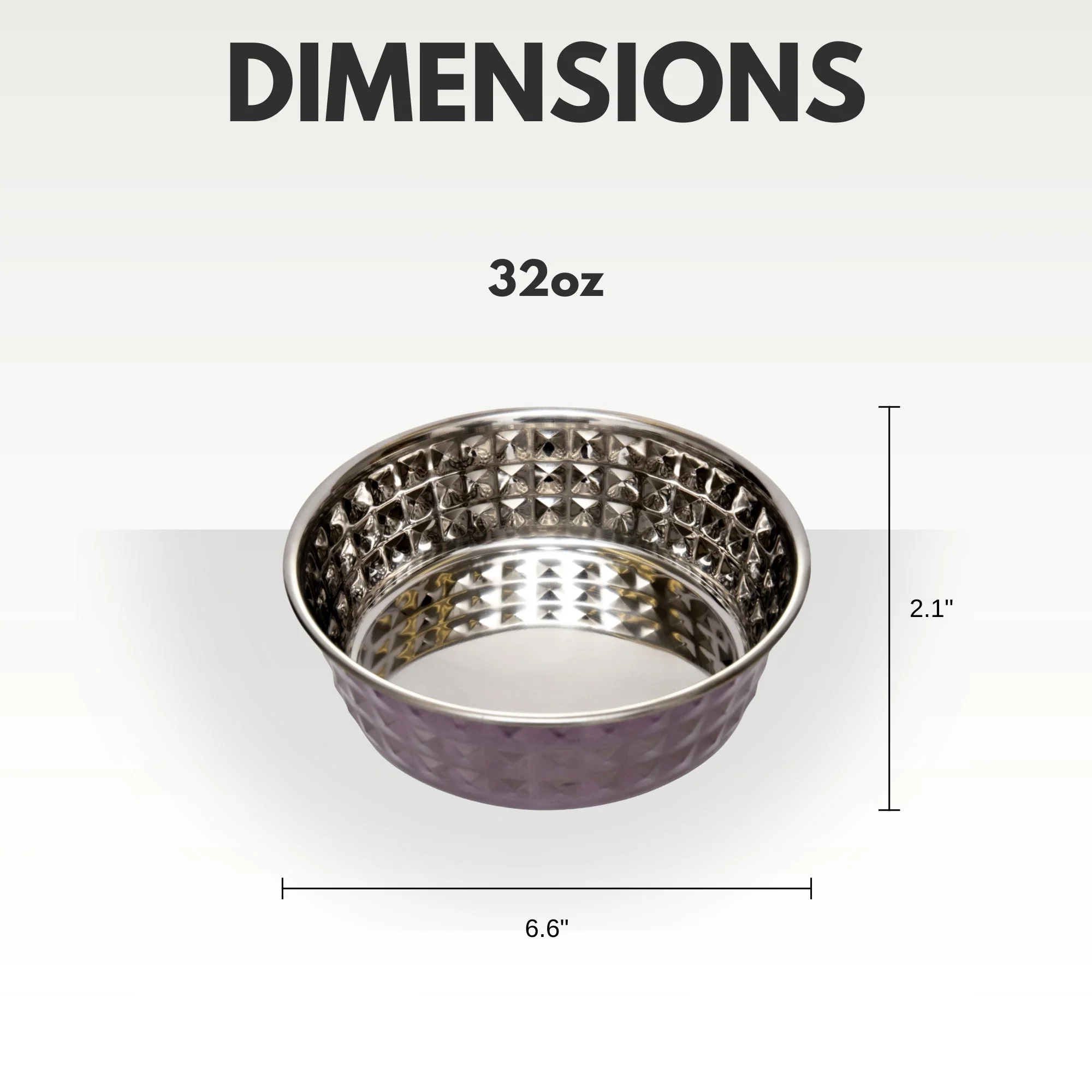 Country Living Set of 2 Hammered Stainless Steel Dog Bowls – Lavender - Image 8