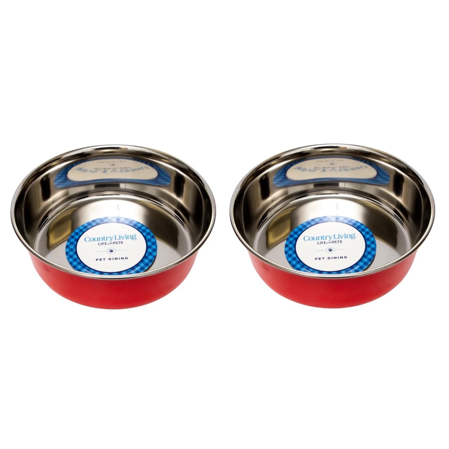 Country Living Set of 2 Heavy Gauge Stainless Steel Dog Bowls - Perfect for Food & Water - Image 10
