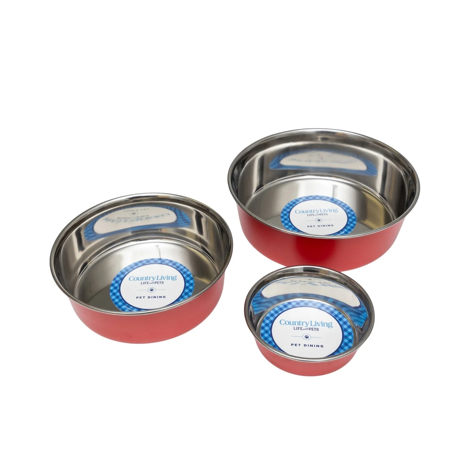 Country Living Set of 2 Heavy Gauge Stainless Steel Dog Bowls - Perfect for Food & Water - Image 11