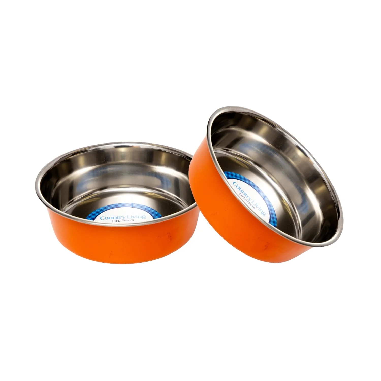 Country Living Set of 2 Heavy Gauge Stainless Steel Dog Bowls - Perfect for Food & Water - Image 5