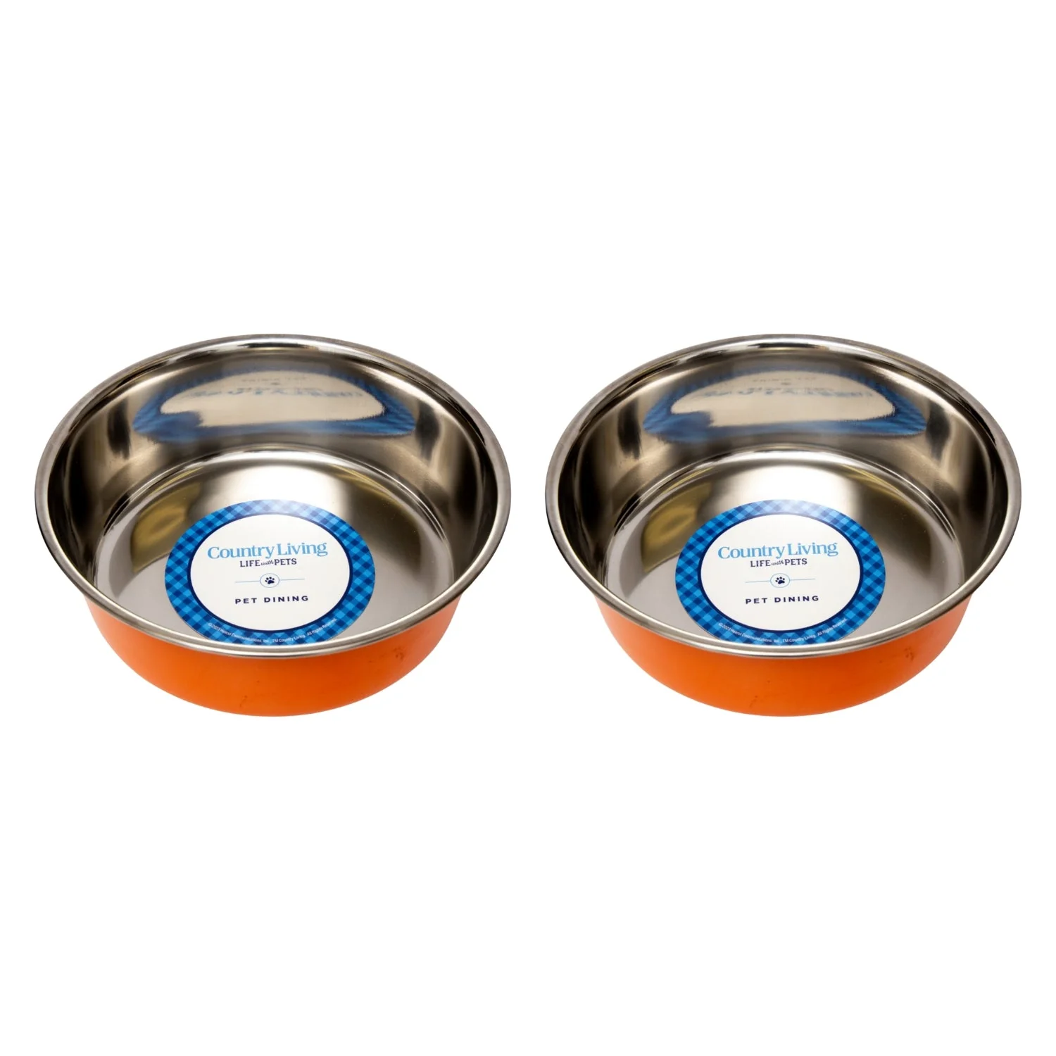 Country Living Set of 2 Heavy Gauge Stainless Steel Dog Bowls - Perfect for Food & Water - Image 6