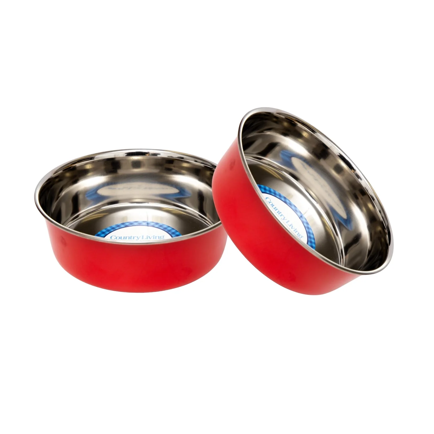 Country Living Set of 2 Heavy Gauge Stainless Steel Dog Bowls - Perfect for Food & Water - Image 9