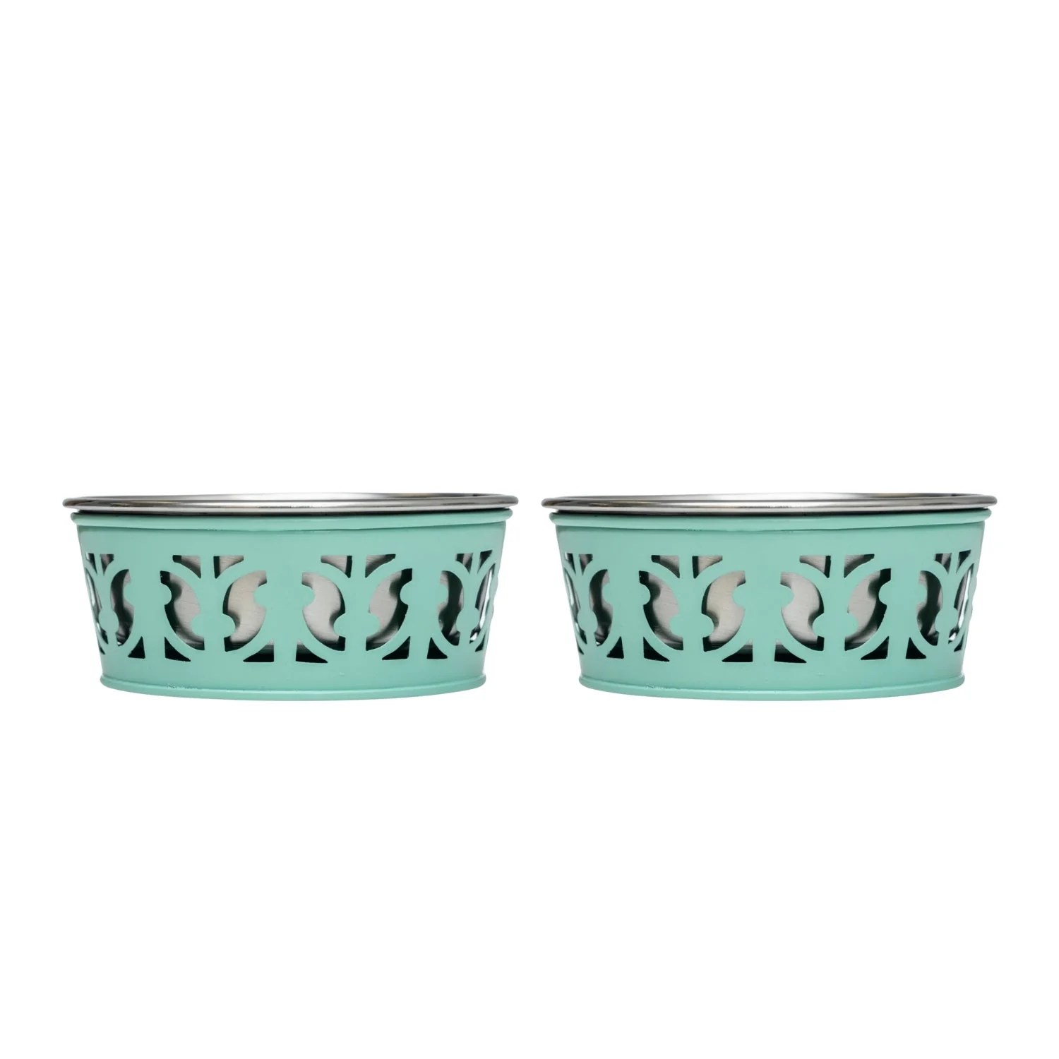 Country Living Set of 2 Stainless Steel Dog Bowls – Farmhouse Style, Ideal for Small to Medium Dogs - Image 18