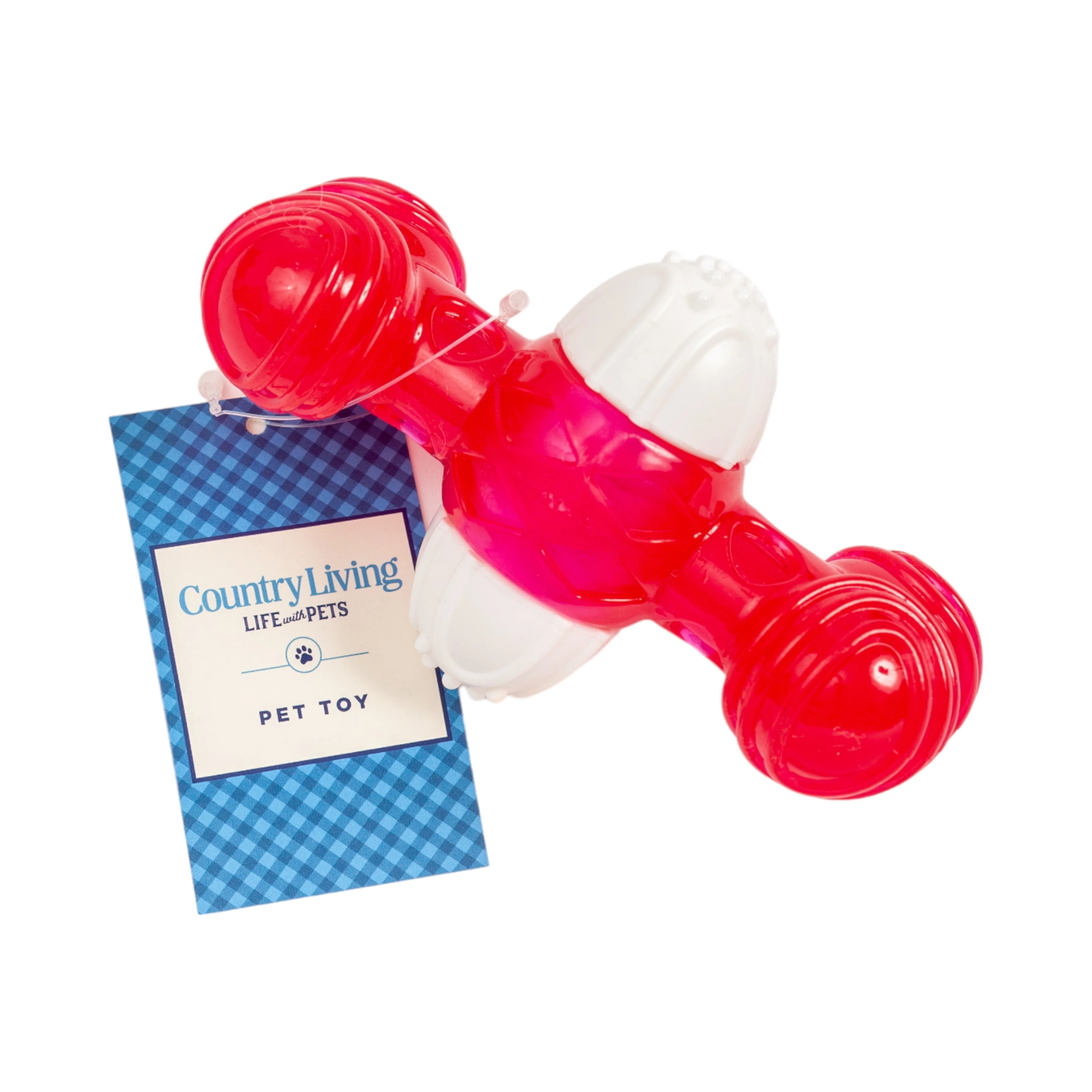 Country Living TPR & Nylon Quacker Bone Chew Toy for Dogs – with Engaging Quacking Sound - Image 2