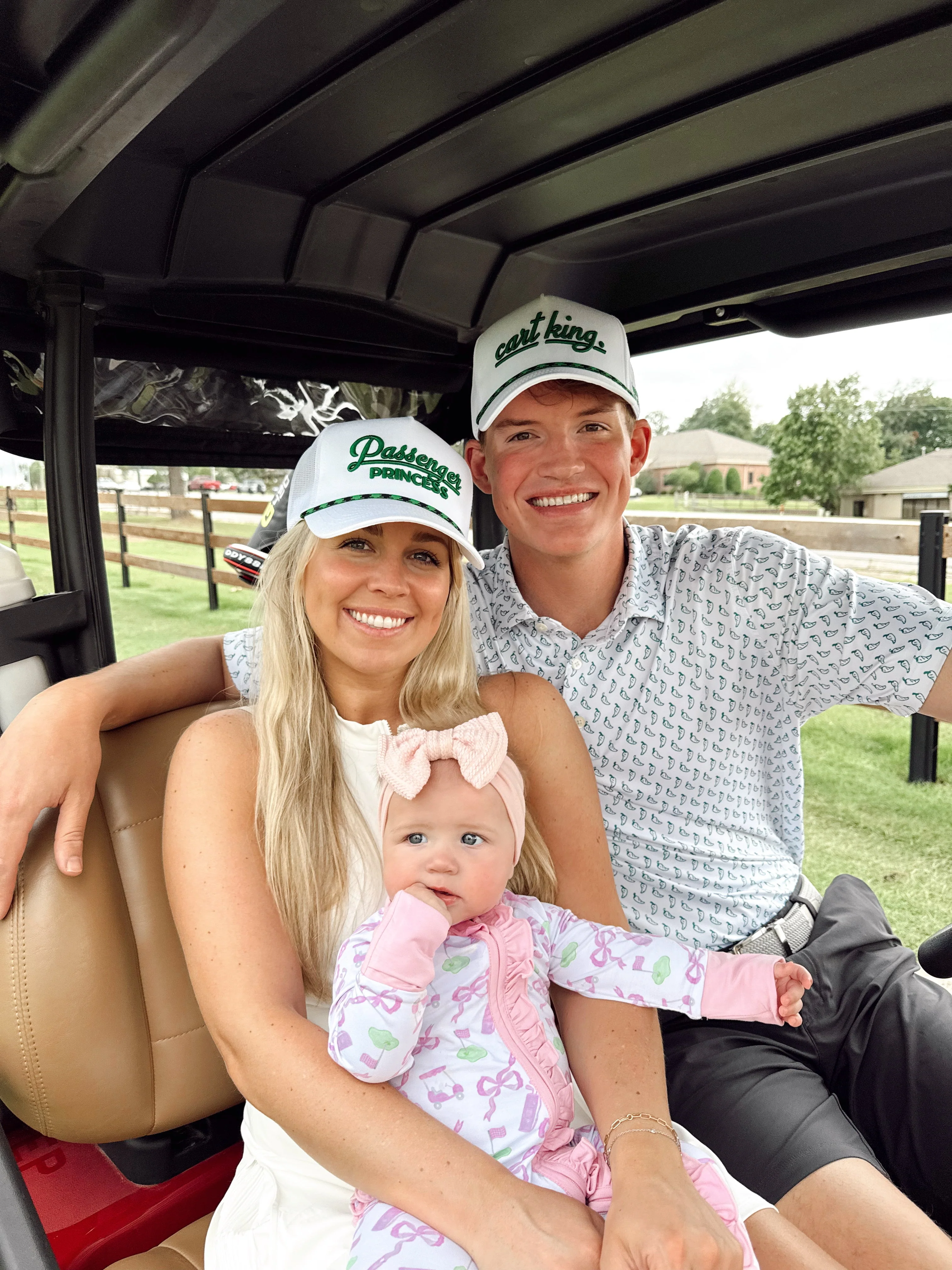 Couples Golf Hat - White Vintage Trucker Hat - Image 9