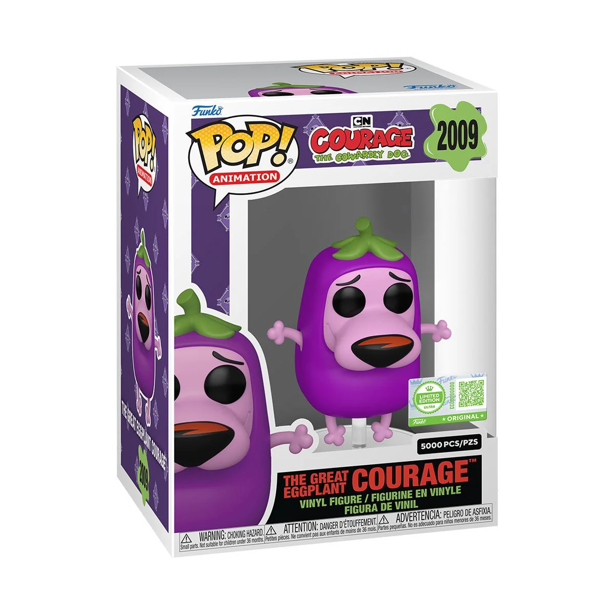 Courage the Cowardly Dog: The Great Eggplant Funko Pop! Vinyl Figure #2009 (Entertainment Earth Exclusive) - Image 2
