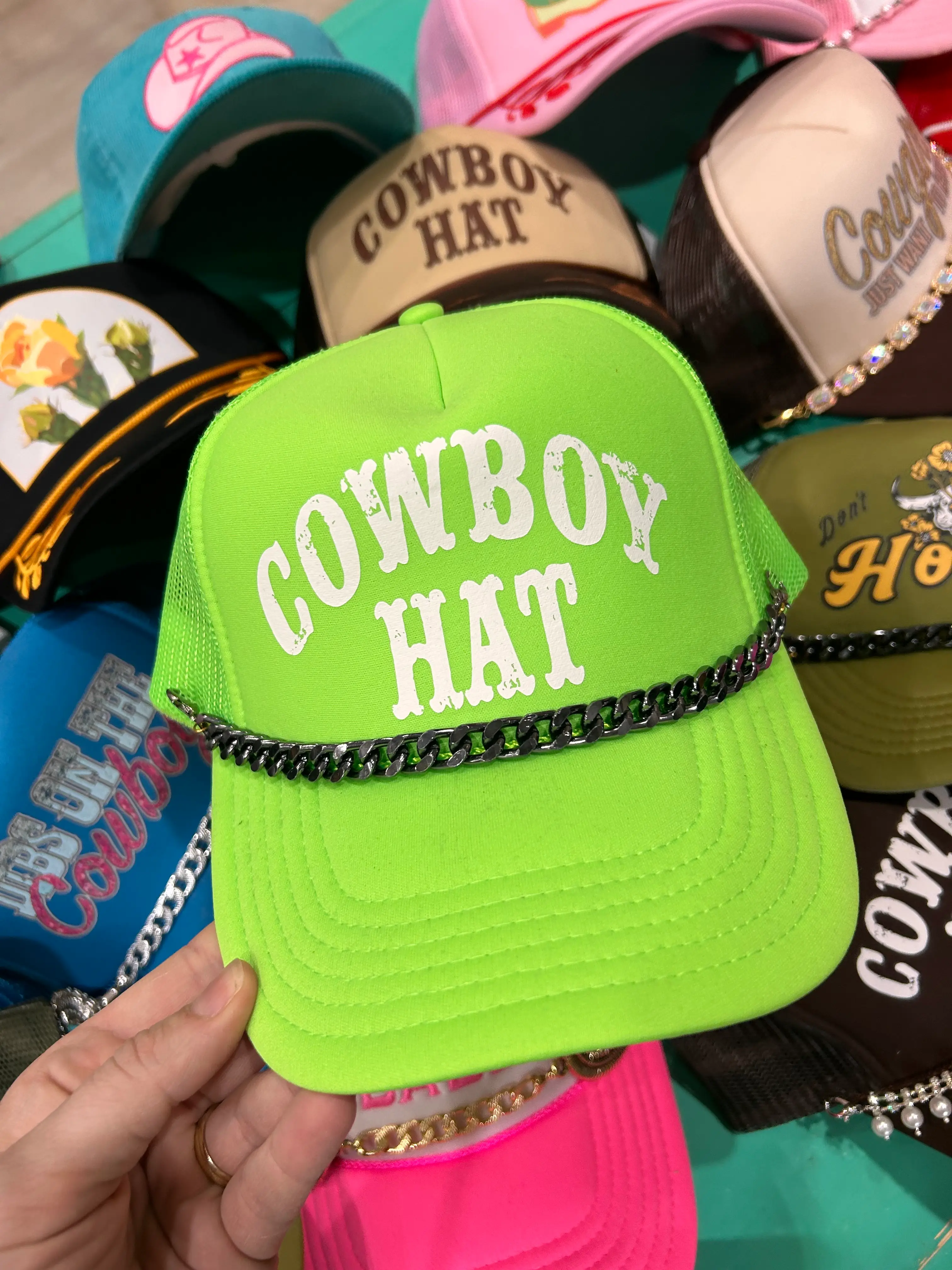 Cowboy Hat Trucker Hat - Image 8